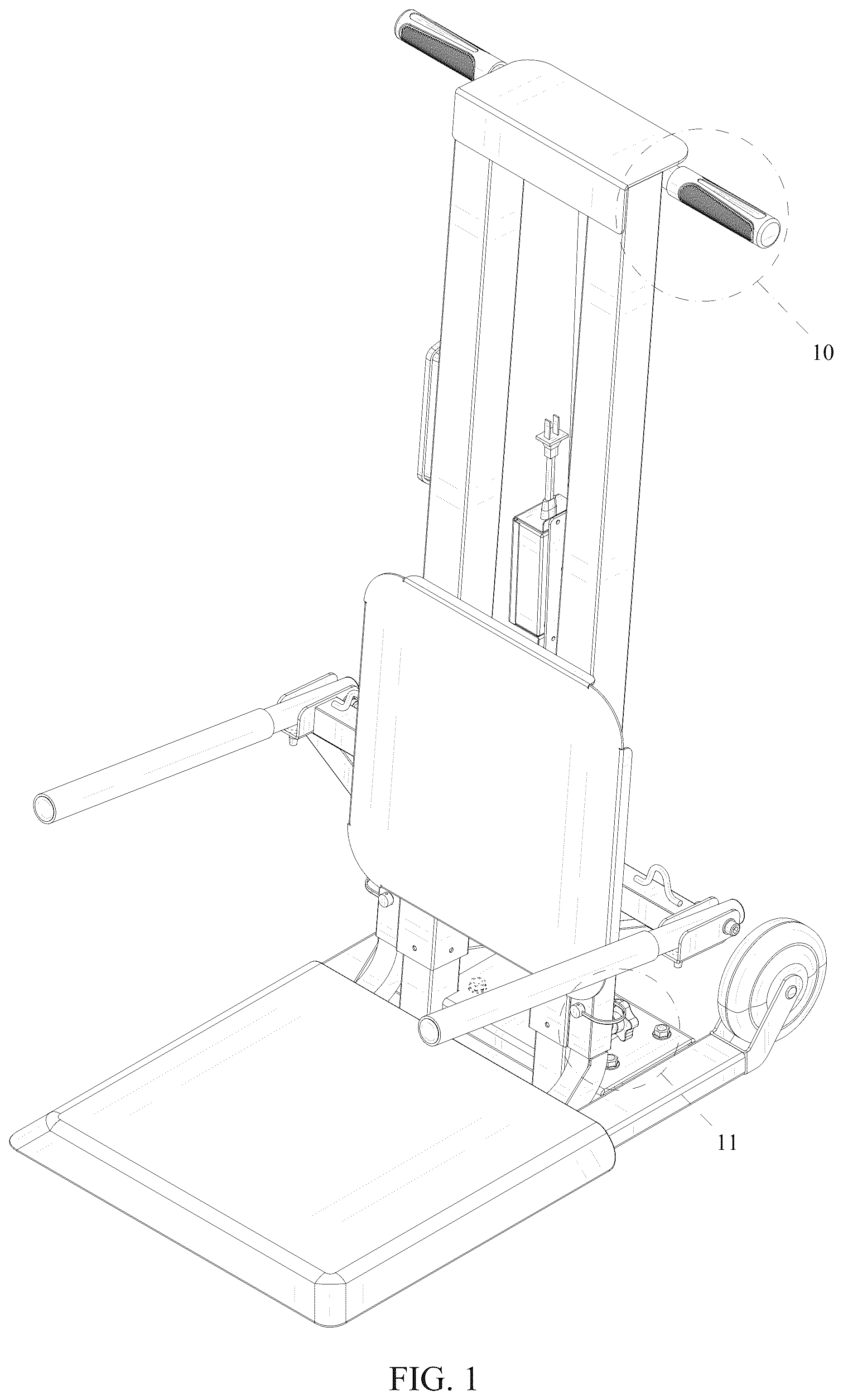 Patent USD1123734 Figure 1 – Electric auxiliary lifting equipment