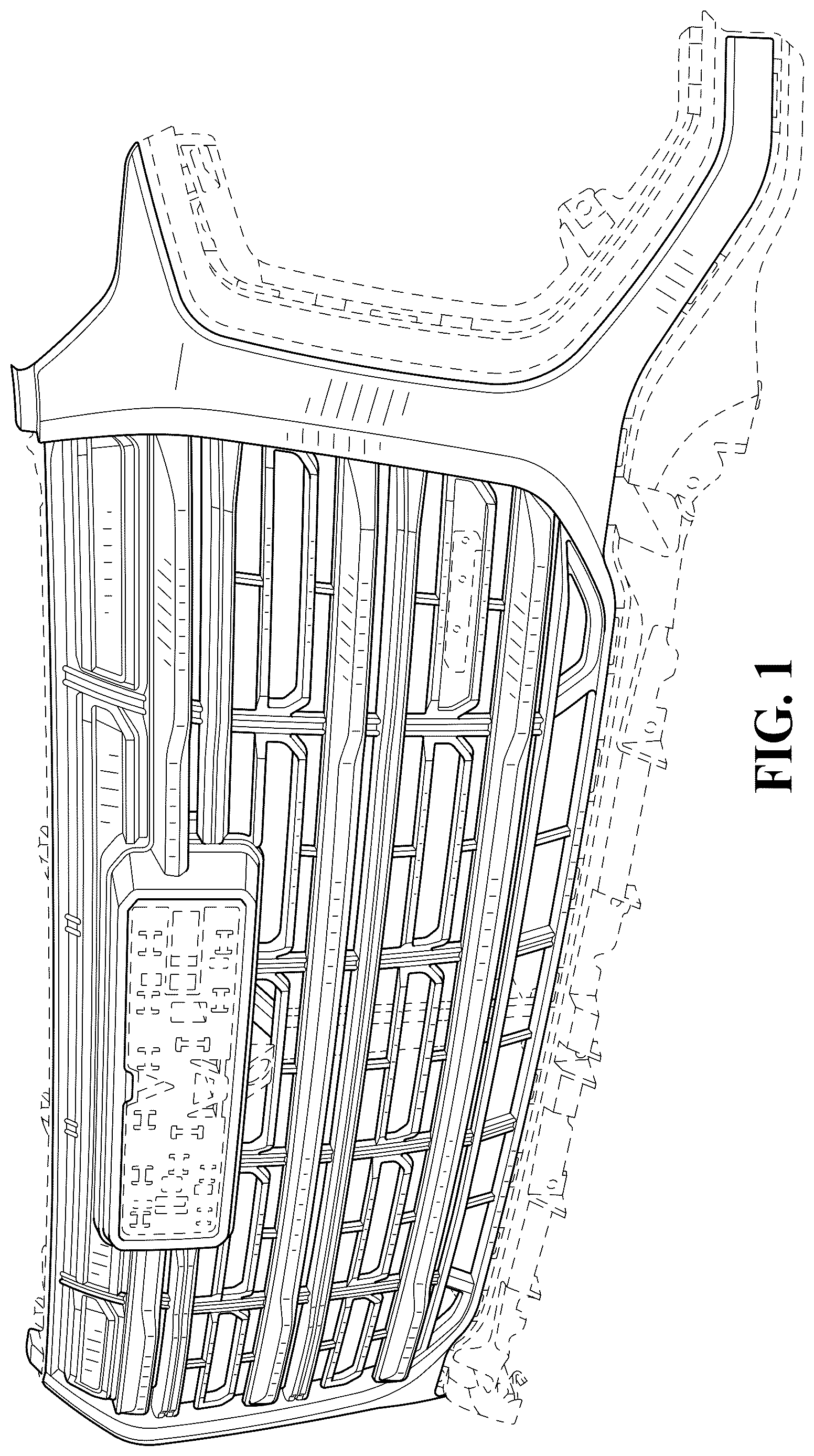 Patent USD1123741 — Vehicle grille — Figure 1
