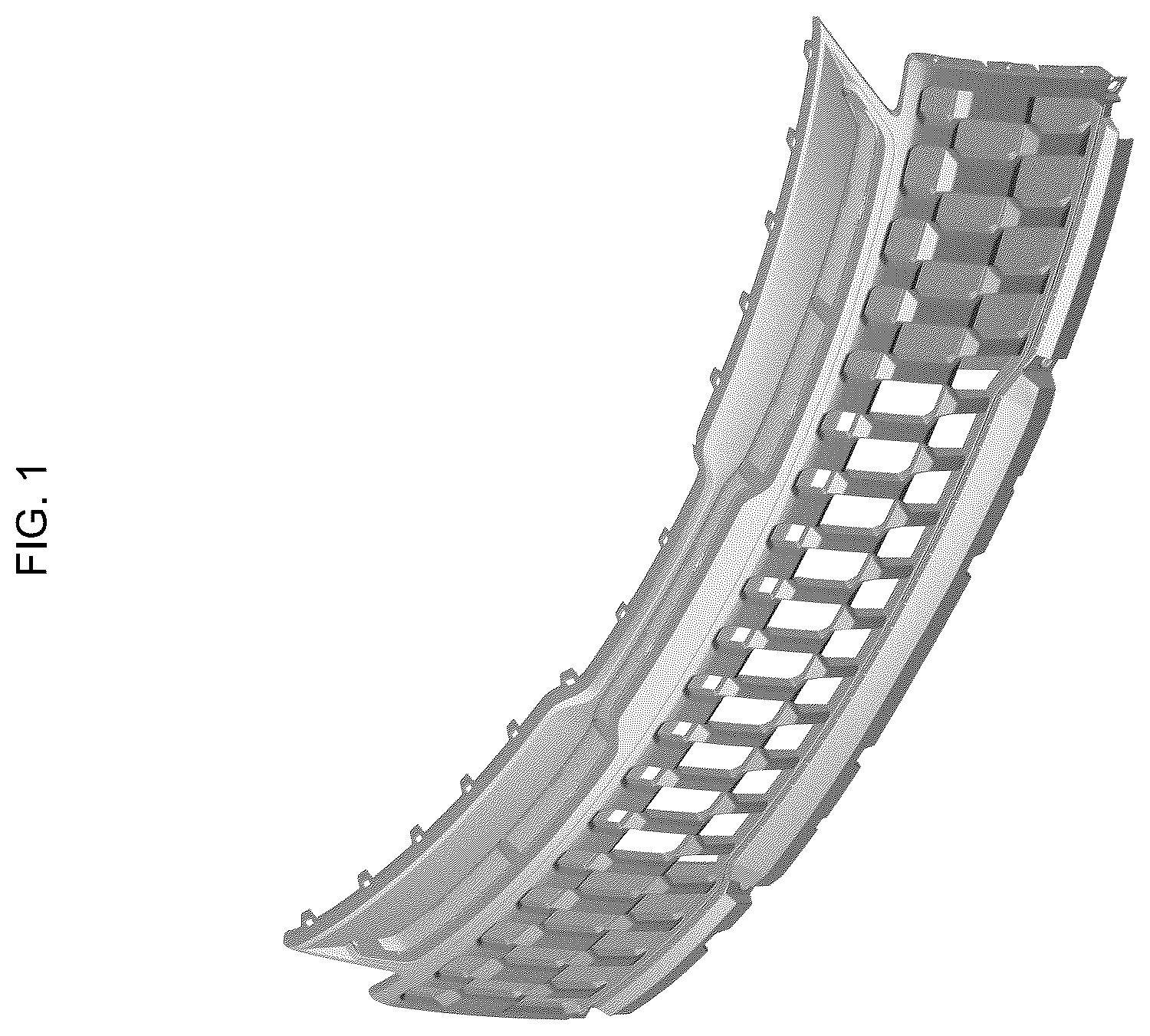 Patent USD1123742 — Radiator grille for automobile — Figure 1