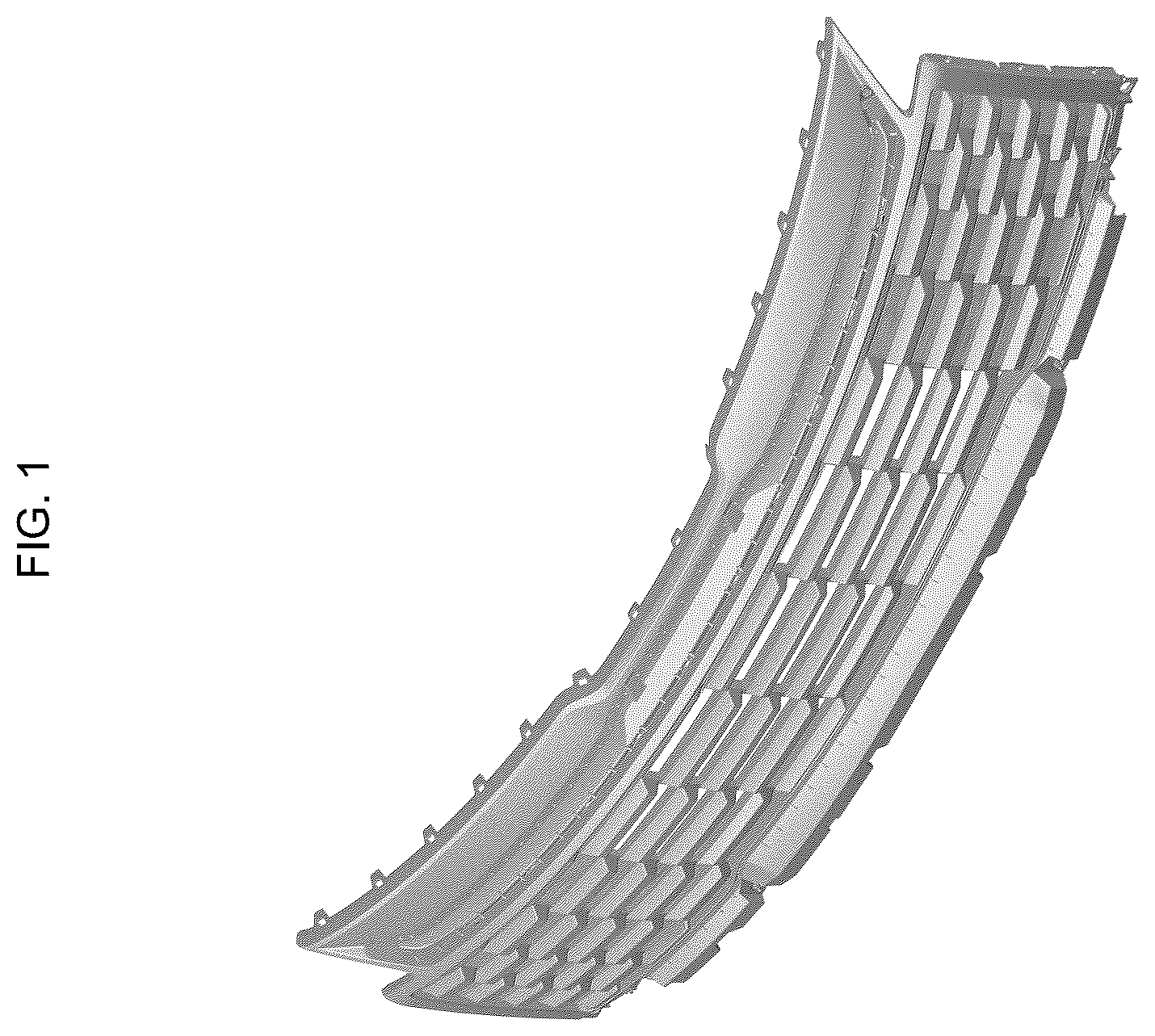 Patent USD1123743 — Radiator grille for automobile — Figure 1