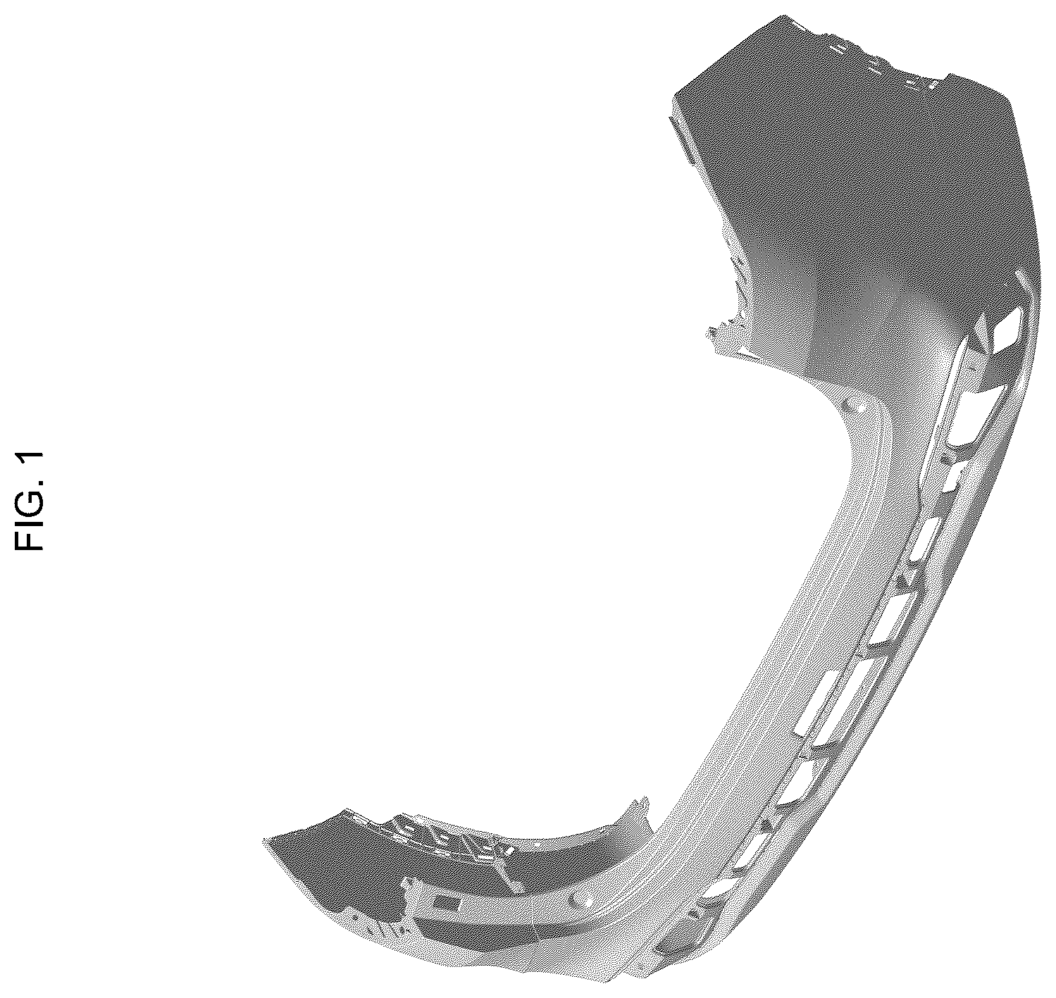 Patent USD1123746 — Rear bumper cover for automobile — Figure 1