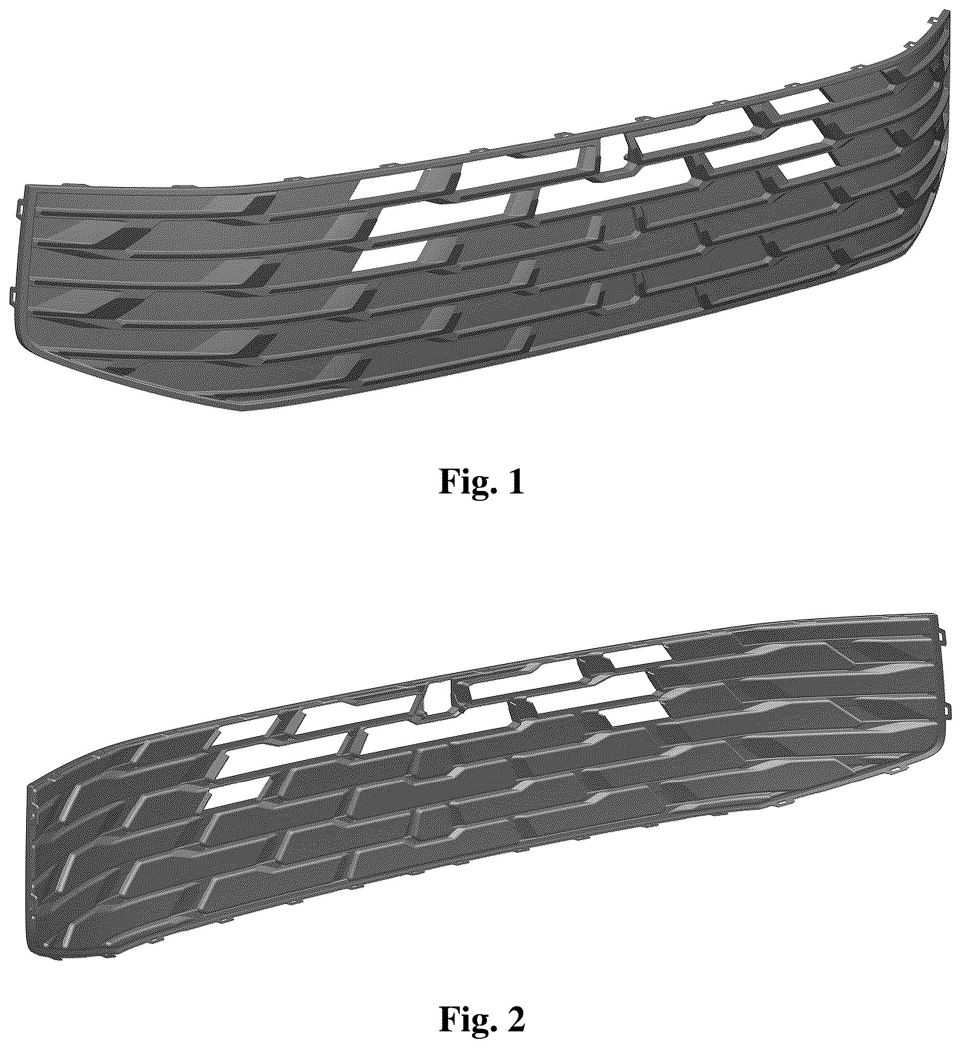 Patent USD1123754 — Radiator grille for vehicle — Figure 1