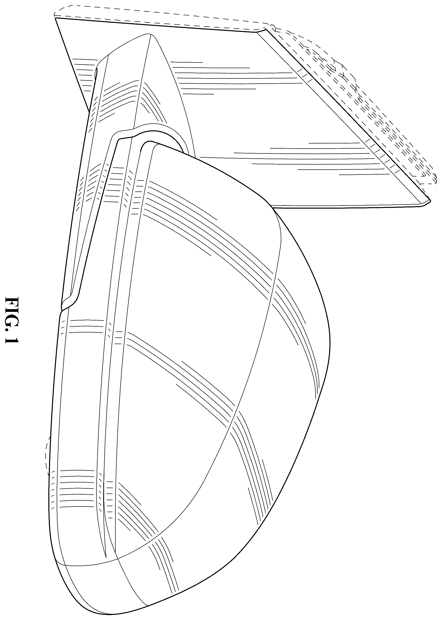Patent USD1123763 Figure 1 – Vehicle outside mirror