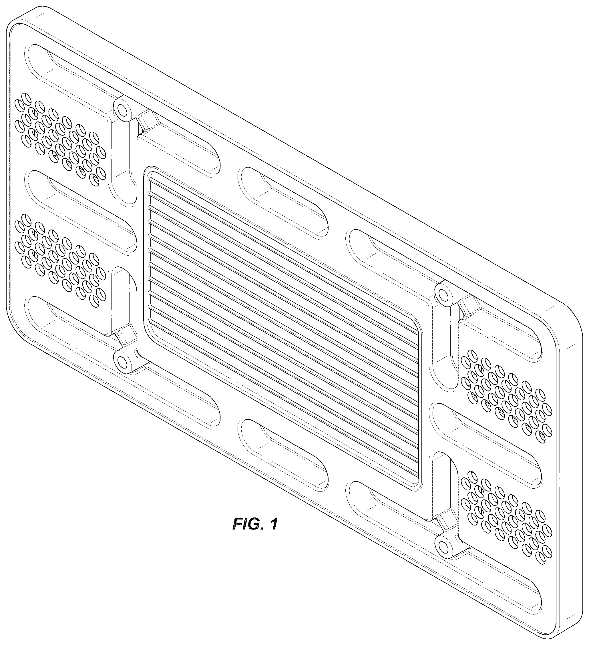 Patent USD1123767 Figure 1 – License plate frame