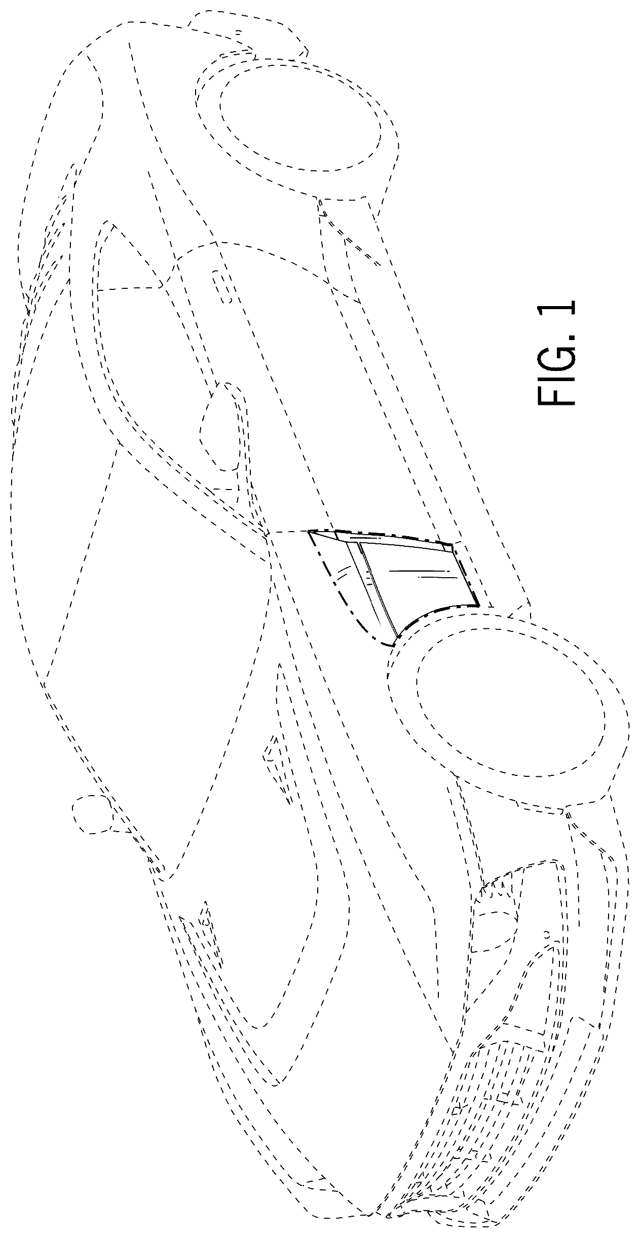 Patent USD1123774 — Fender vent for automobile or replica thereof — Figure 1