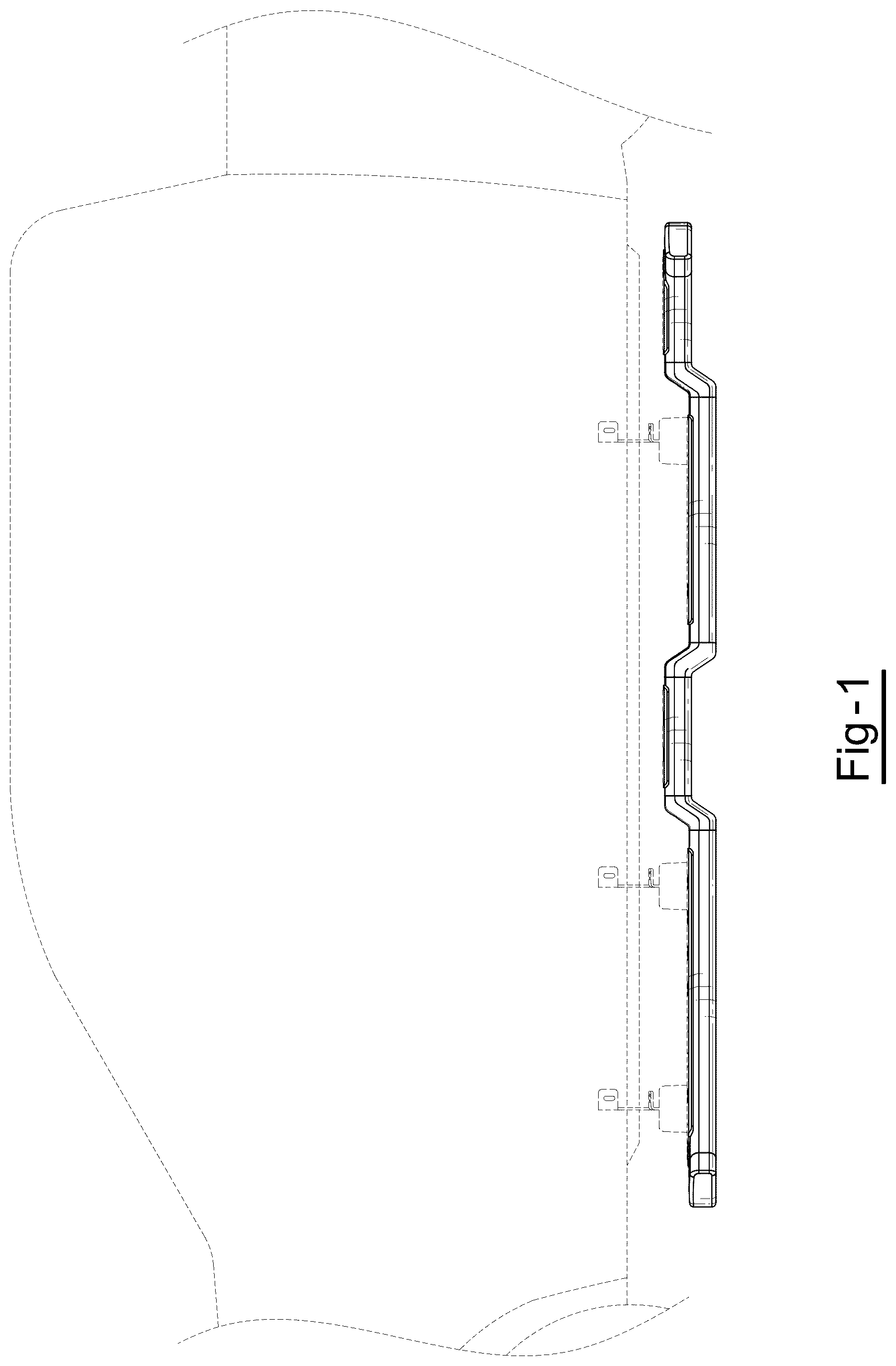 Patent USD1123778 — Vehicle running board — Figure 1