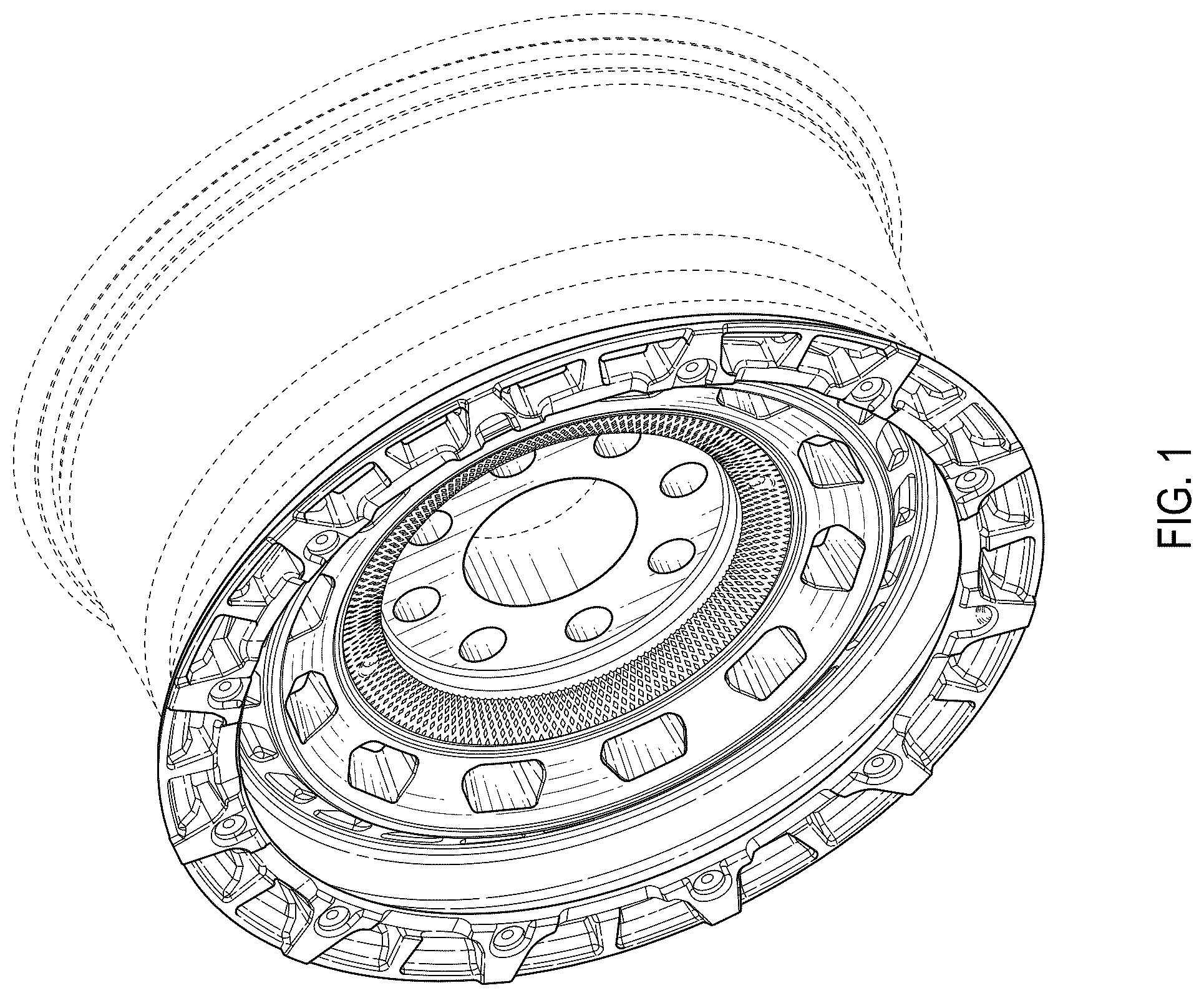 Patent USD1123779 — Wheel — Figure 1