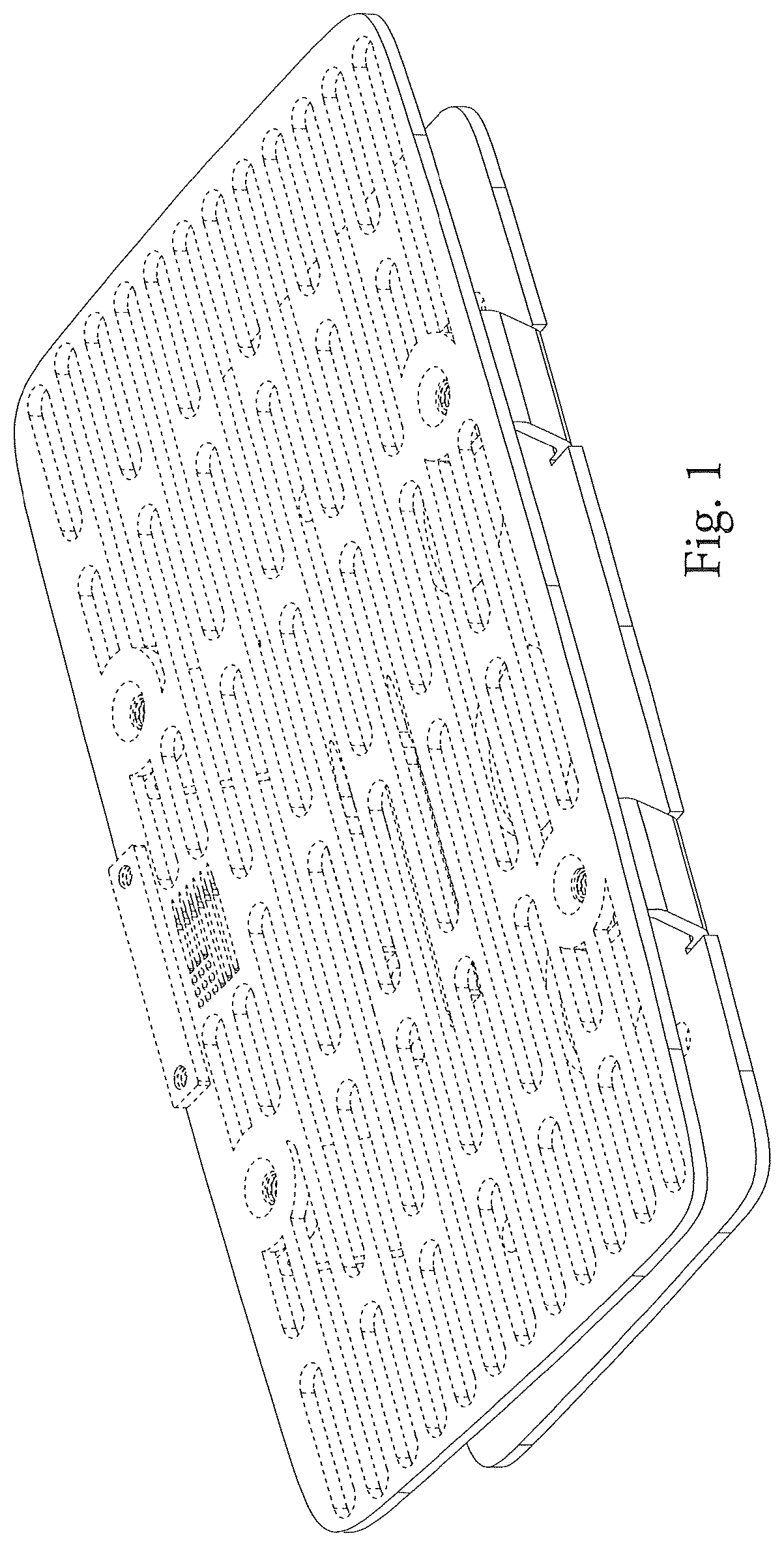 Patent USD1123785 Figure 1 – Vehicle accessory base
