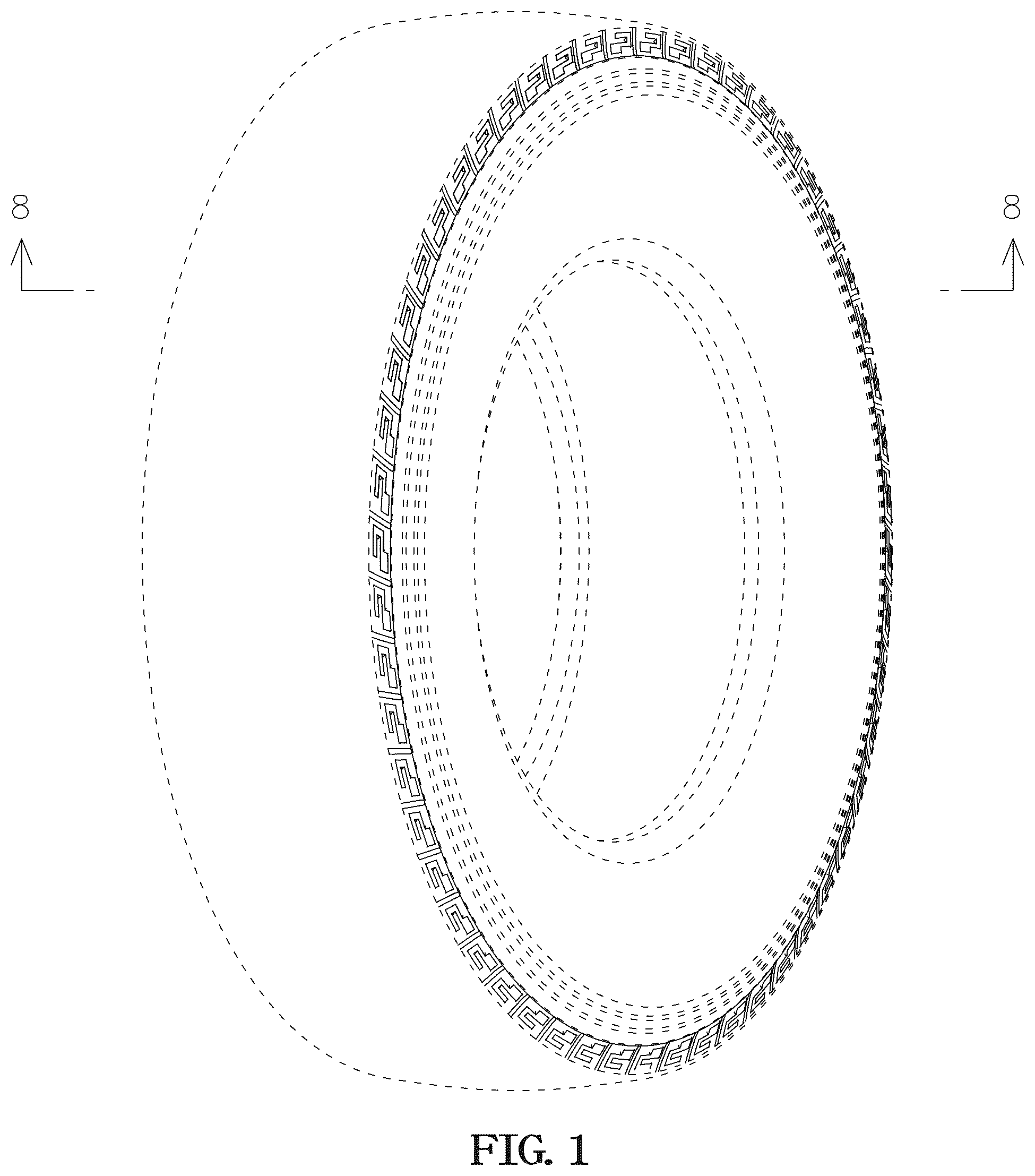 Patent USD1123790 Figure 1 – Tire