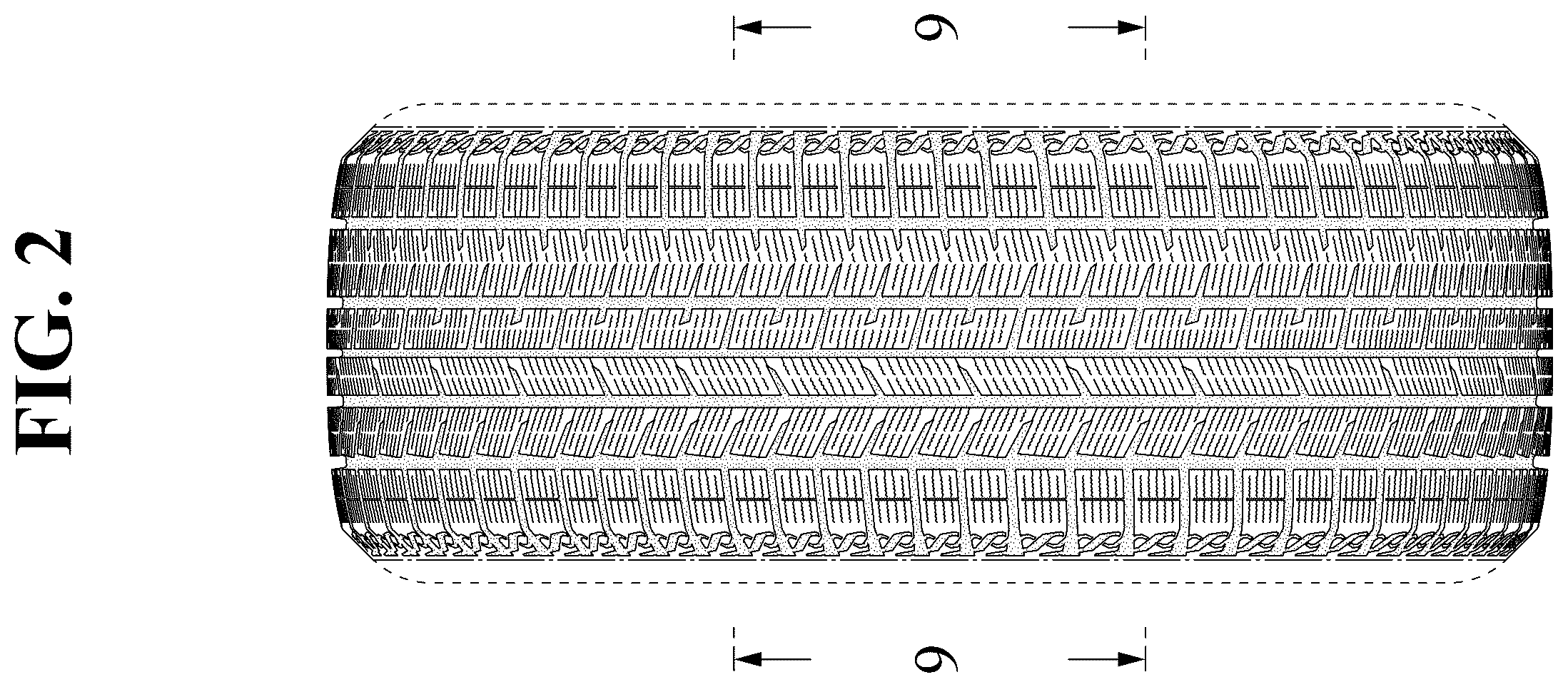 Patent USD1123793 Figure 2 – Automobile tire