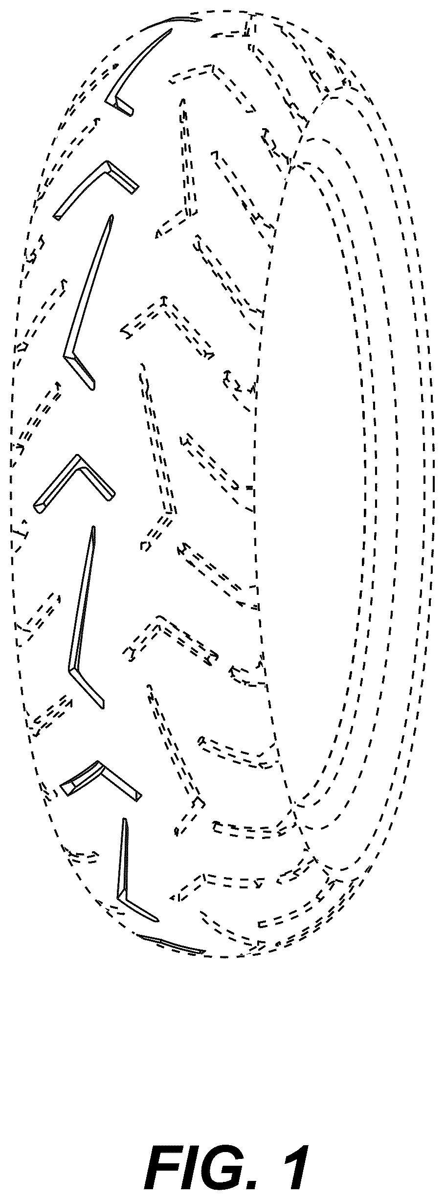 Patent USD1123797 — Motorcycle tire — Figure 1