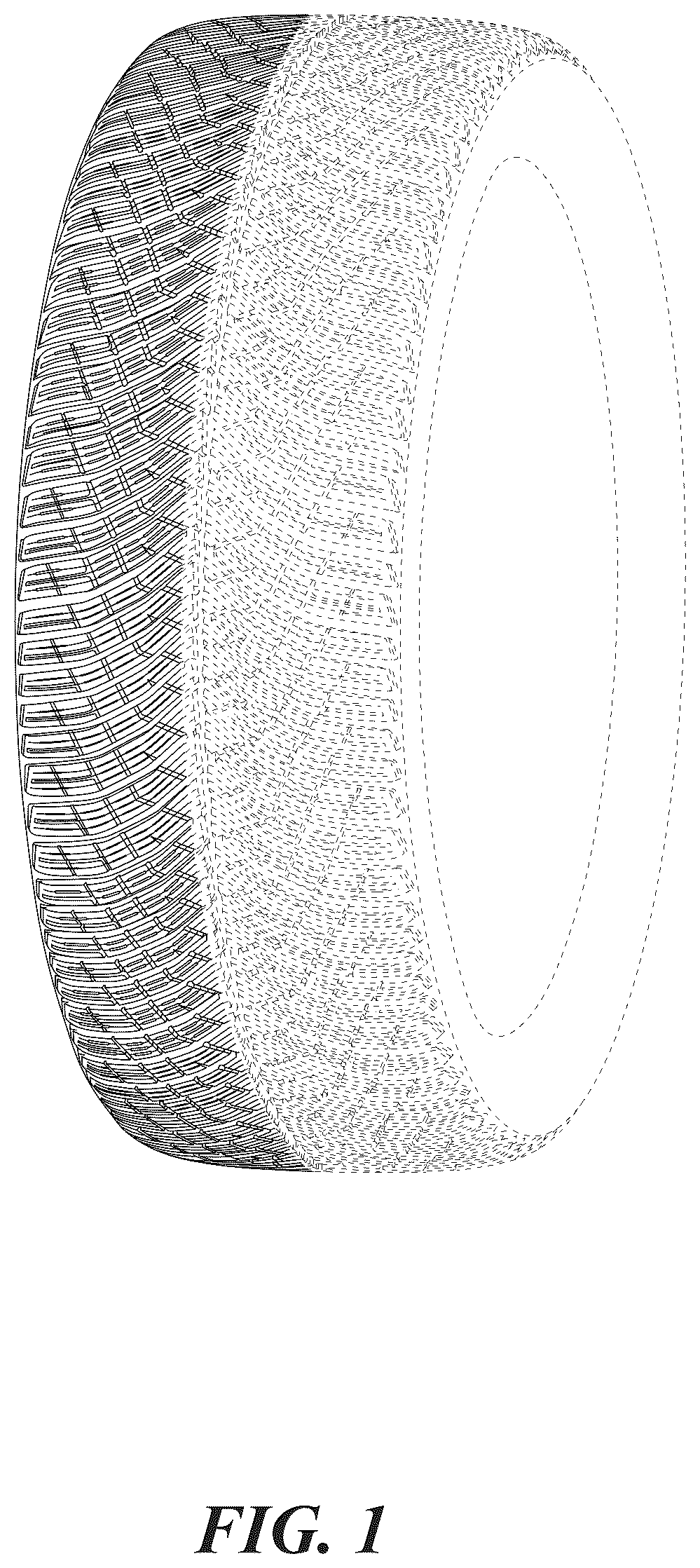 Patent USD1123798 — Directional winter tire — Figure 1