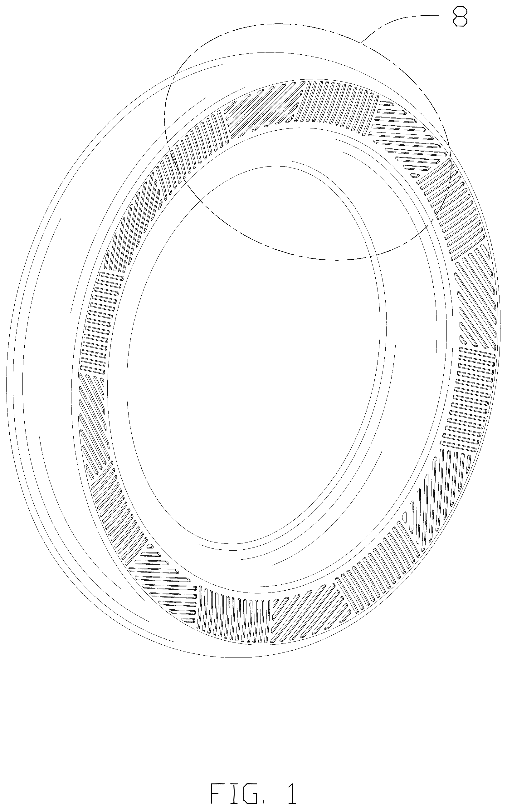 Patent USD1123801 — Tire — Figure 1