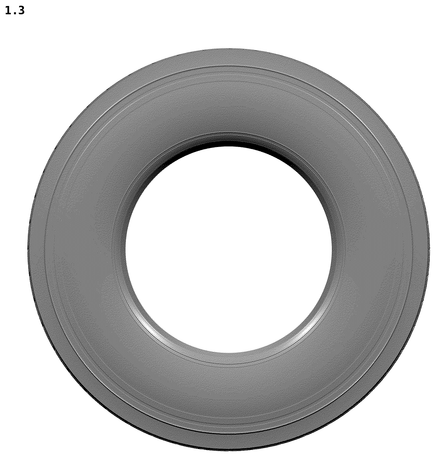 Patent USD1123806 Figure 3 – Tire