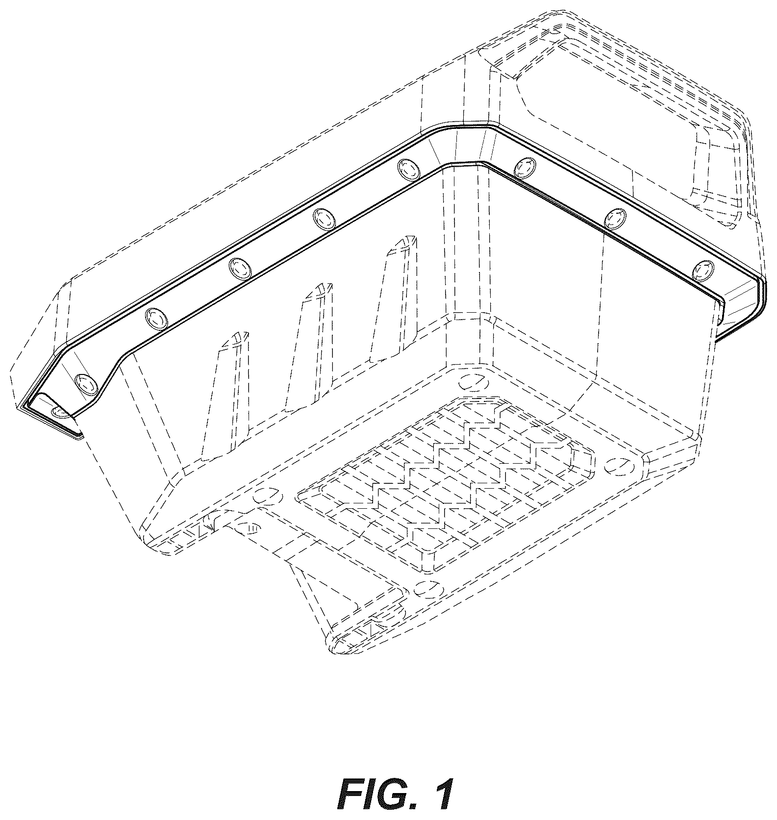 Patent USD1123816 — Rim portion of a battery case — Figure 1