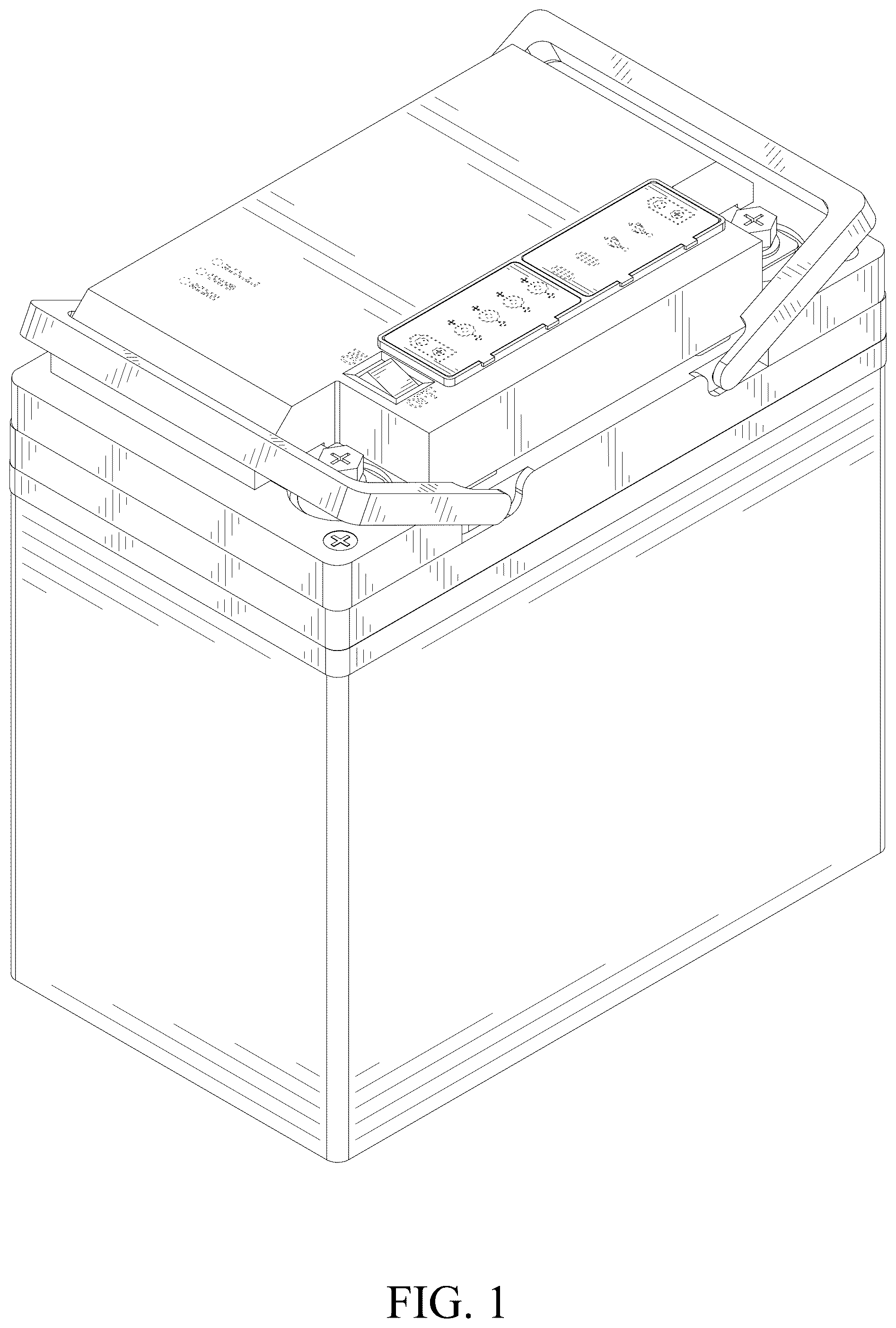 Patent USD1123819 — Outdoor power supply — Figure 1