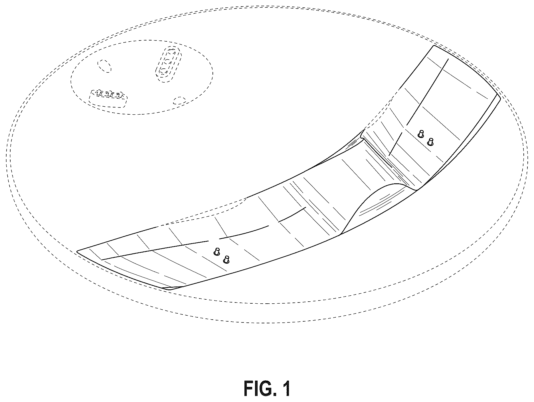 Patent USD1123826 Figure 1 – Charging stand