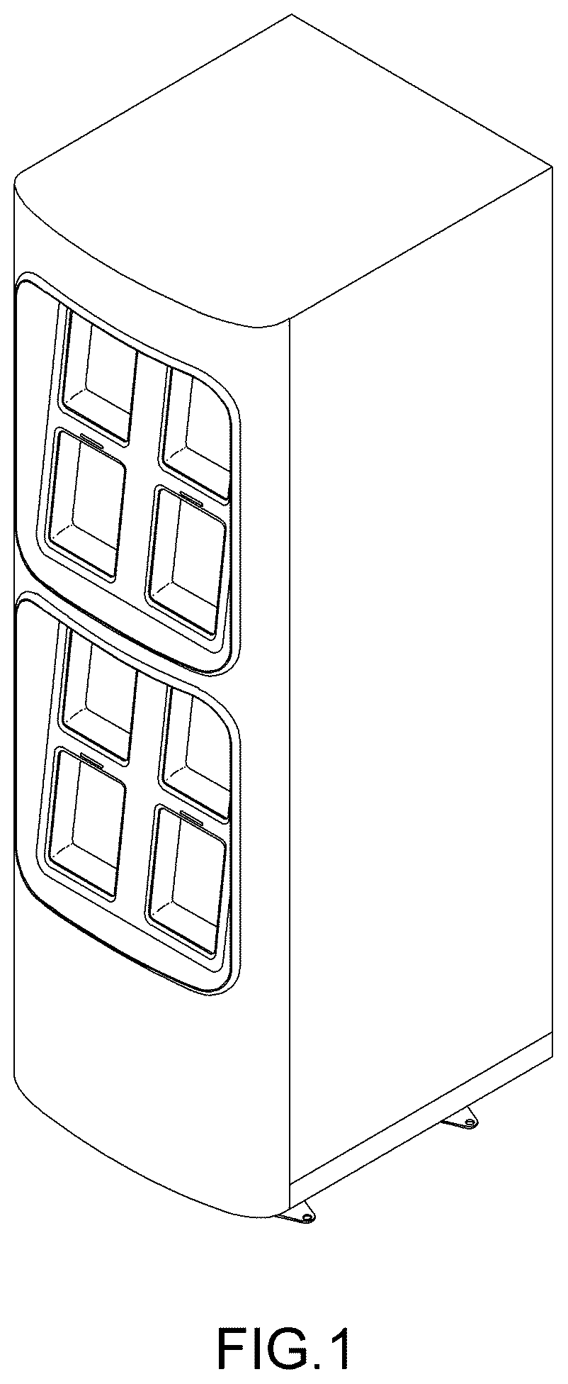 Patent USD1123827 — Battery pack charging device — Figure 1