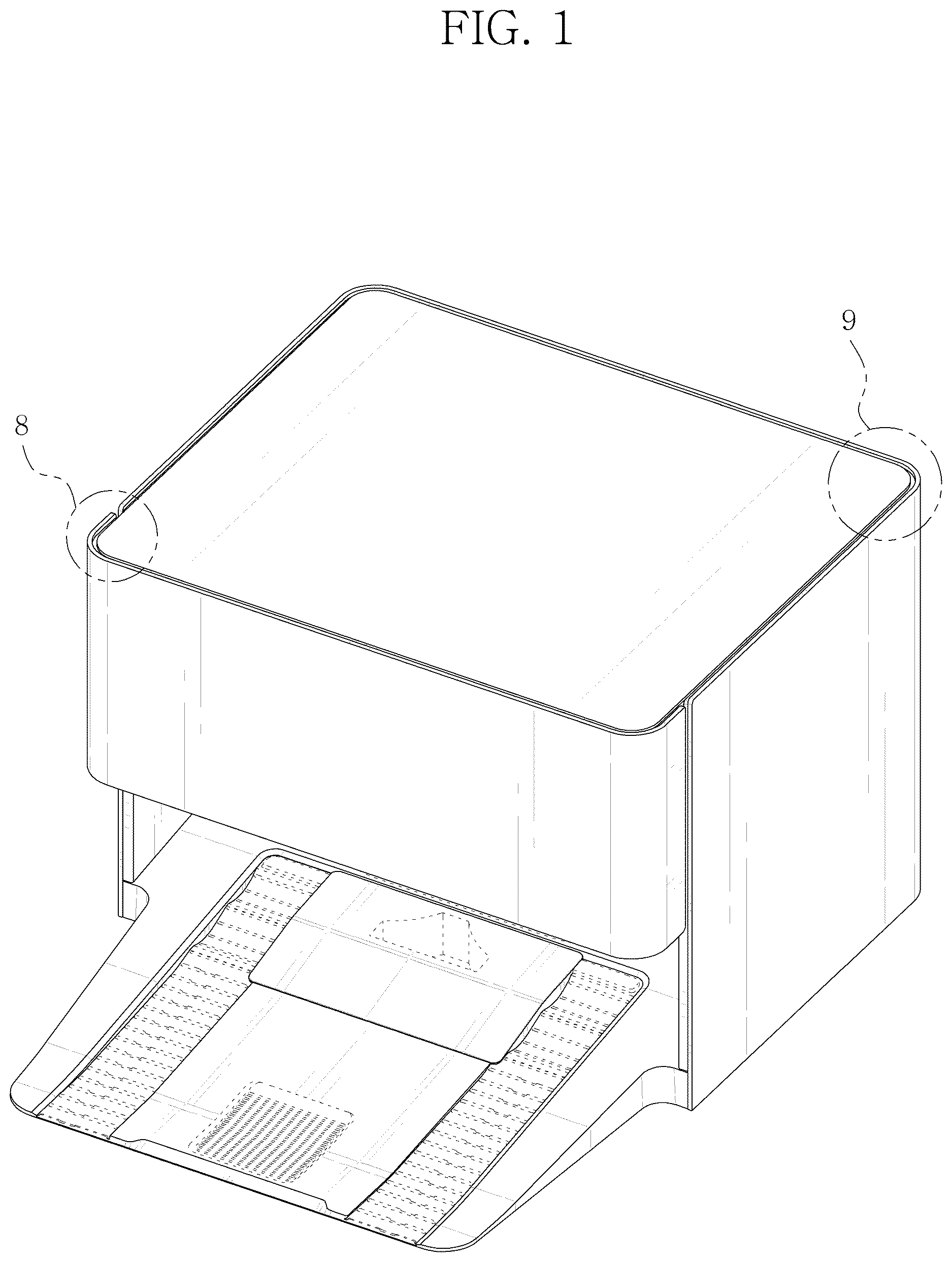 Patent USD1123838 — Charging station for robot cleaner — Figure 1