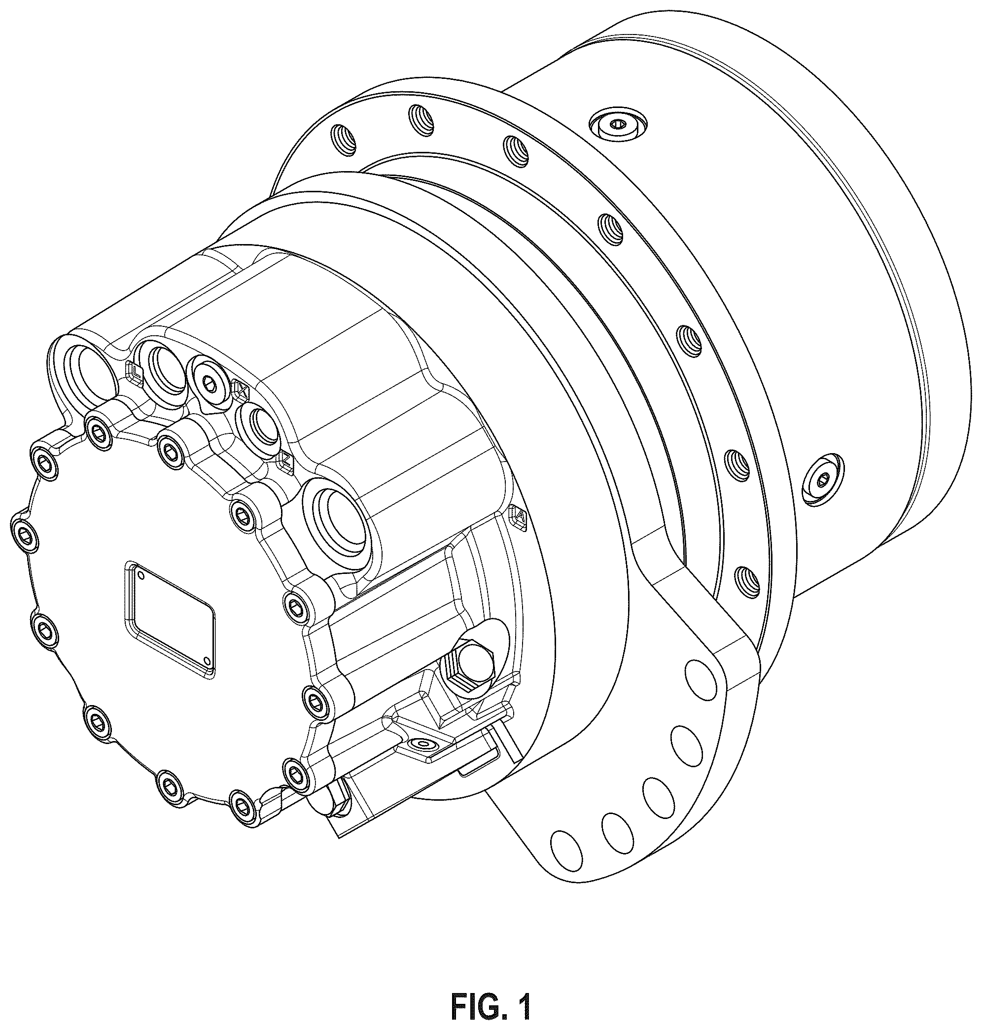 Patent USD1123848 — Hydraulic motor — Figure 1