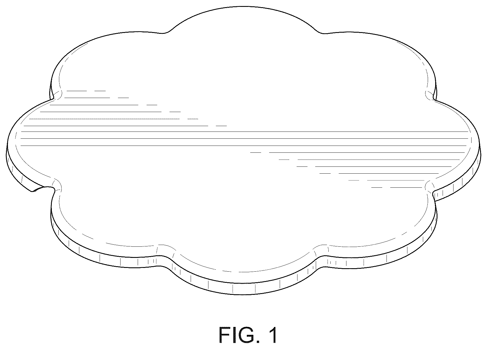 Patent USD1123852 — 8-petal flower shaped cover for wireless charger — Figure 1