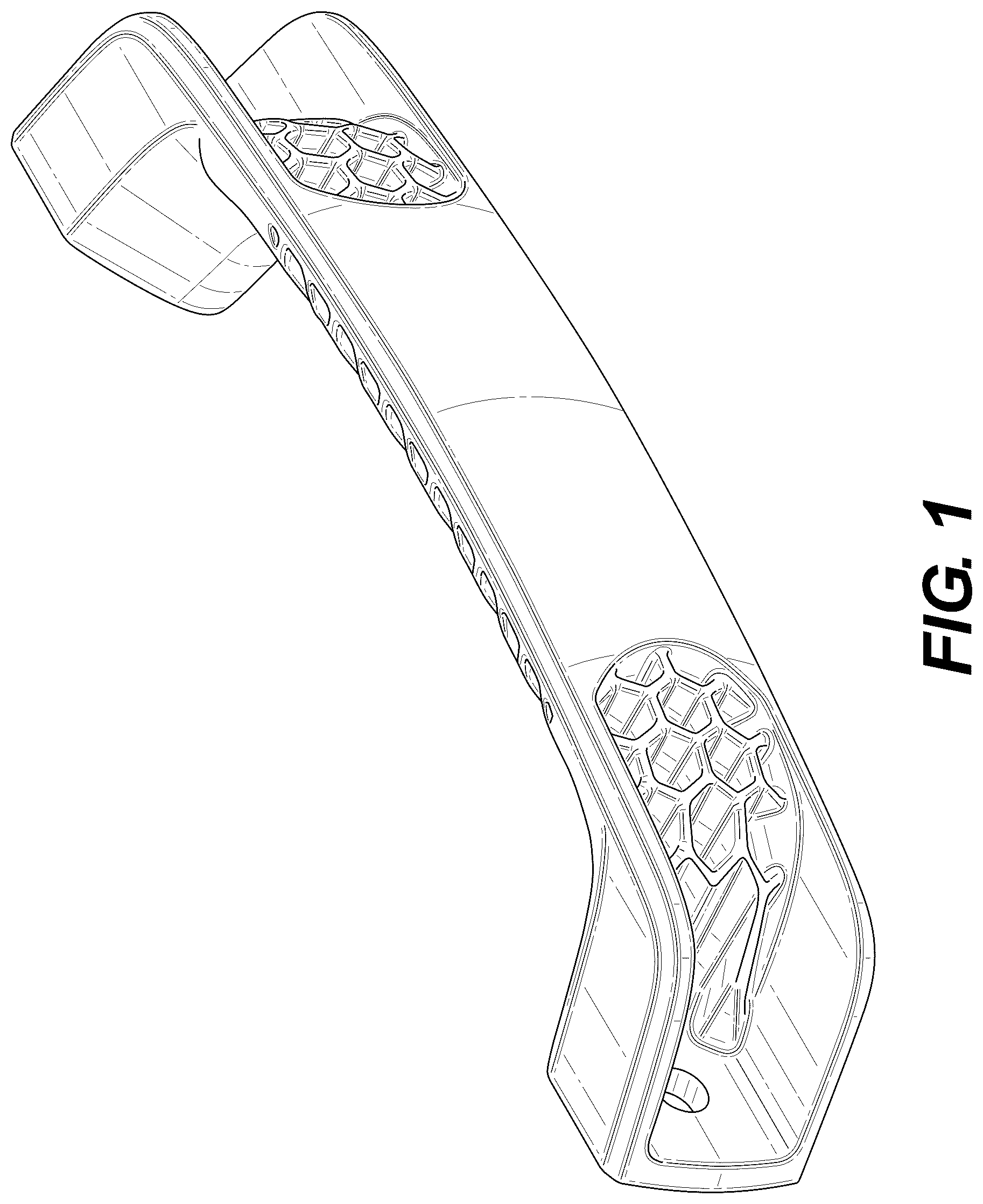 Patent USD1123854 — Battery handle — Figure 1