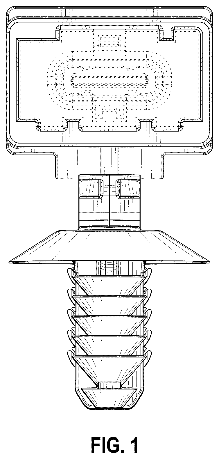 Patent USD1123858 Figure 1 – Connector