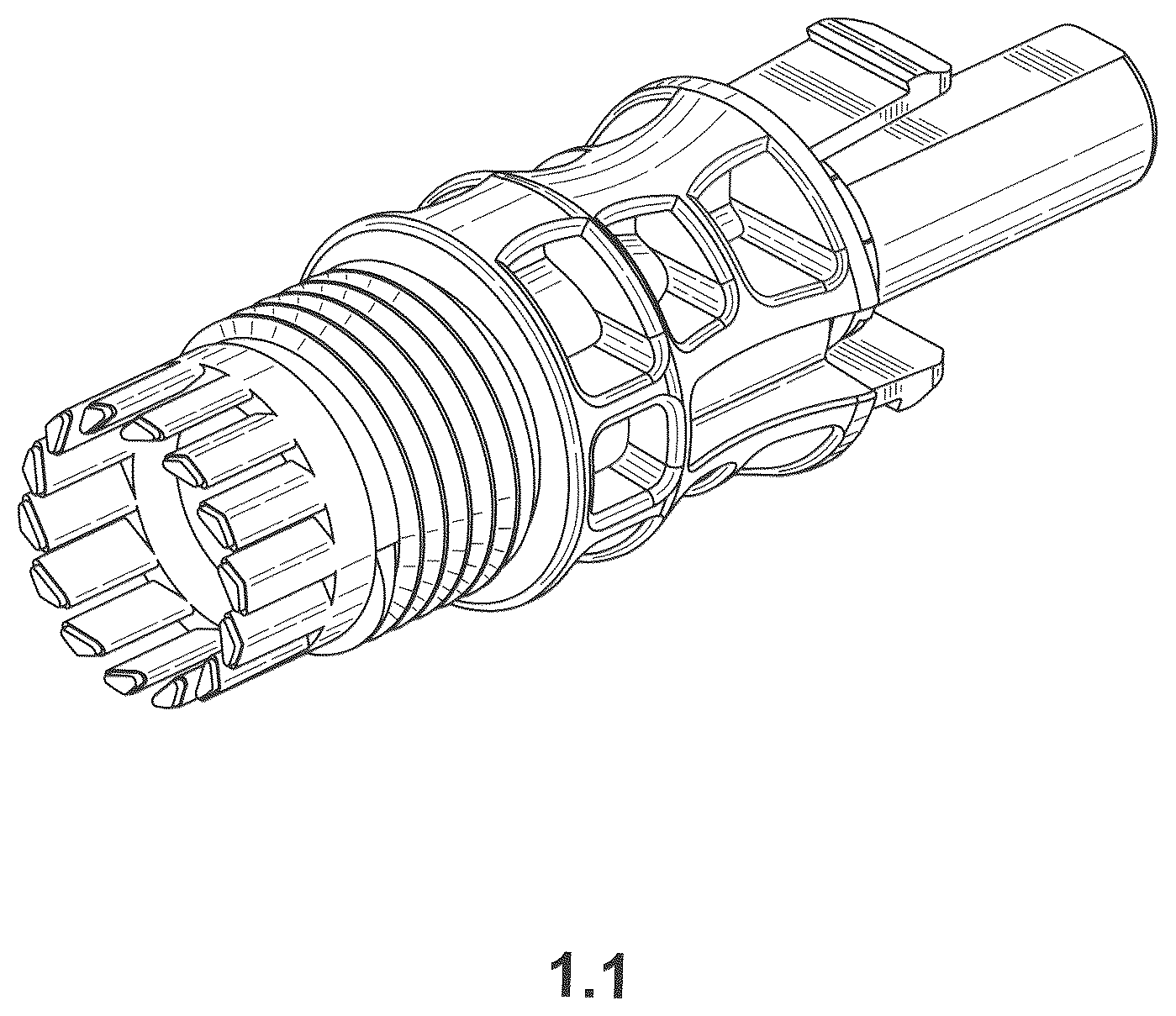 Patent USD1123864 — Electrical connector — Figure 1
