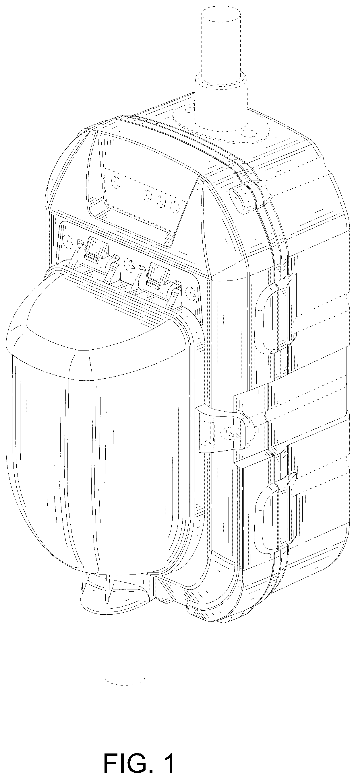 Patent USD1123866 — Combined surge protector with light indicators — Figure 1