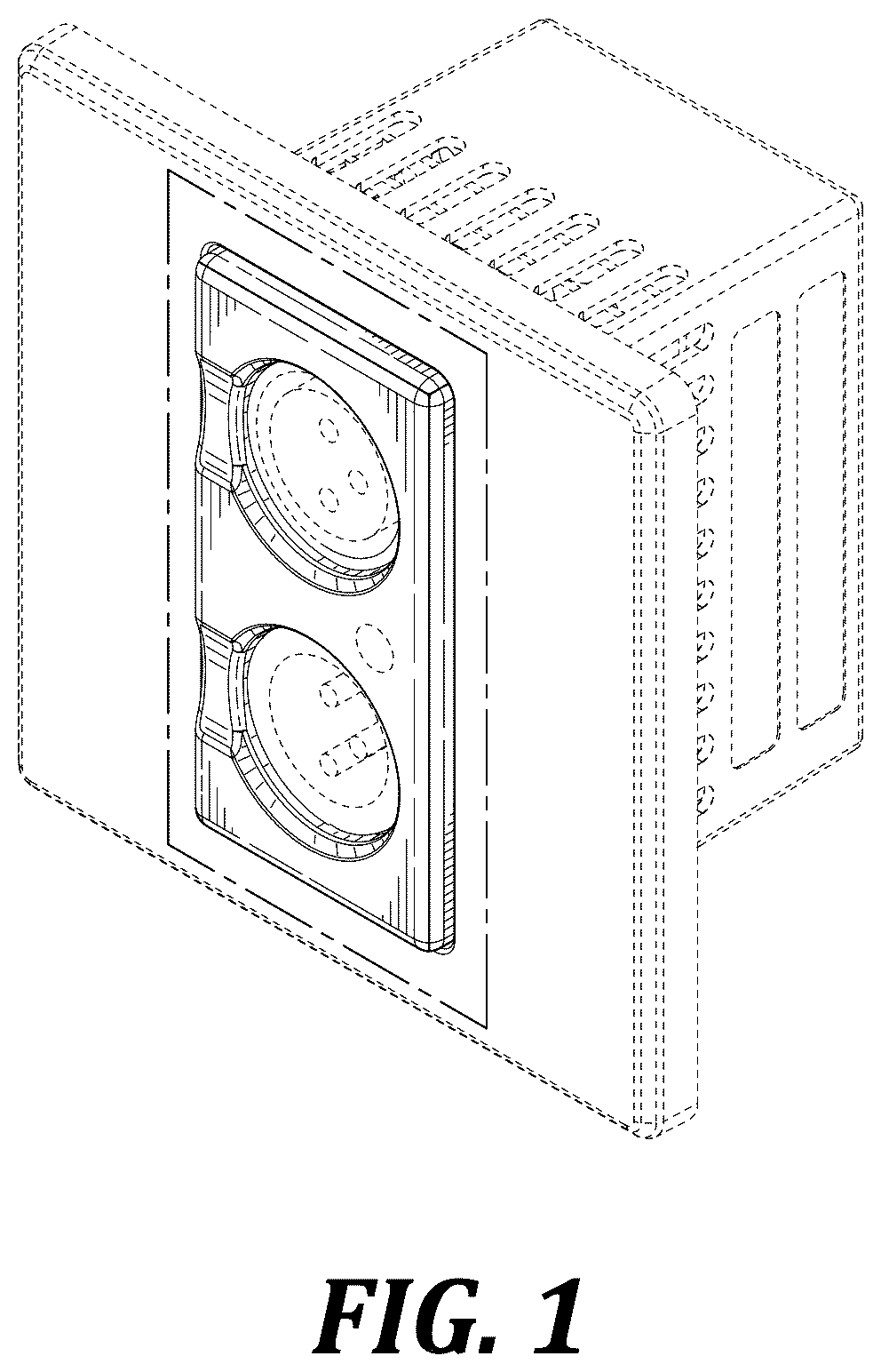 Patent USD1123868 — One-gang wall socket — Figure 1