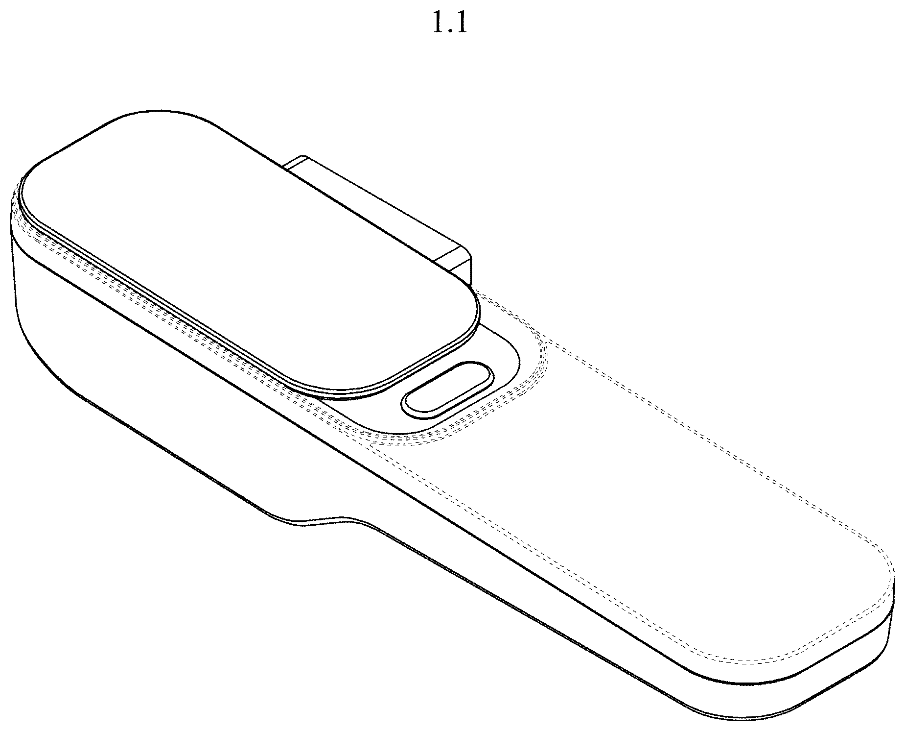 Patent USD1123881 Figure 1 – Bidet controller