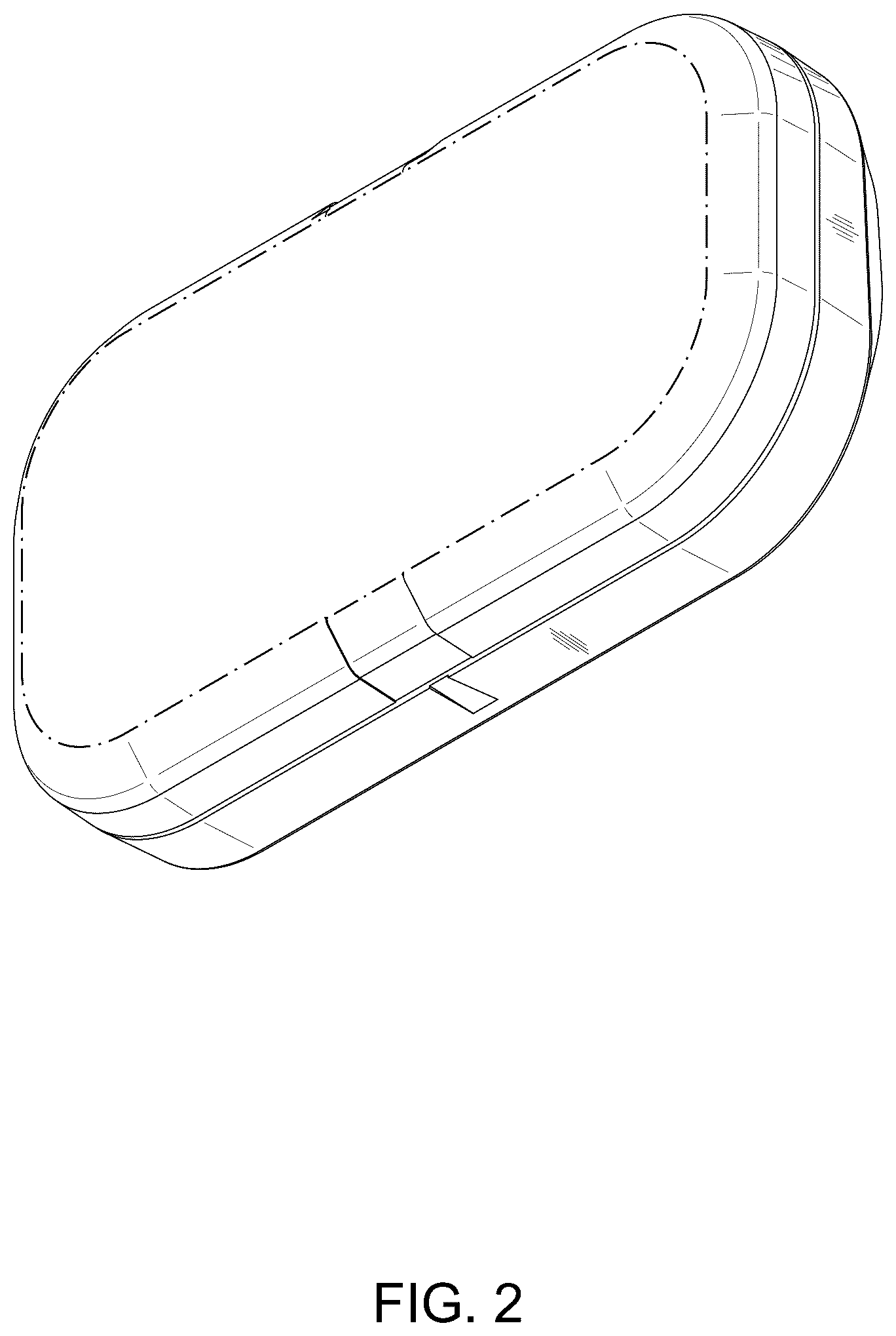 Patent USD1123882 Figure 2 – Small remote operating device for an automatic door controller