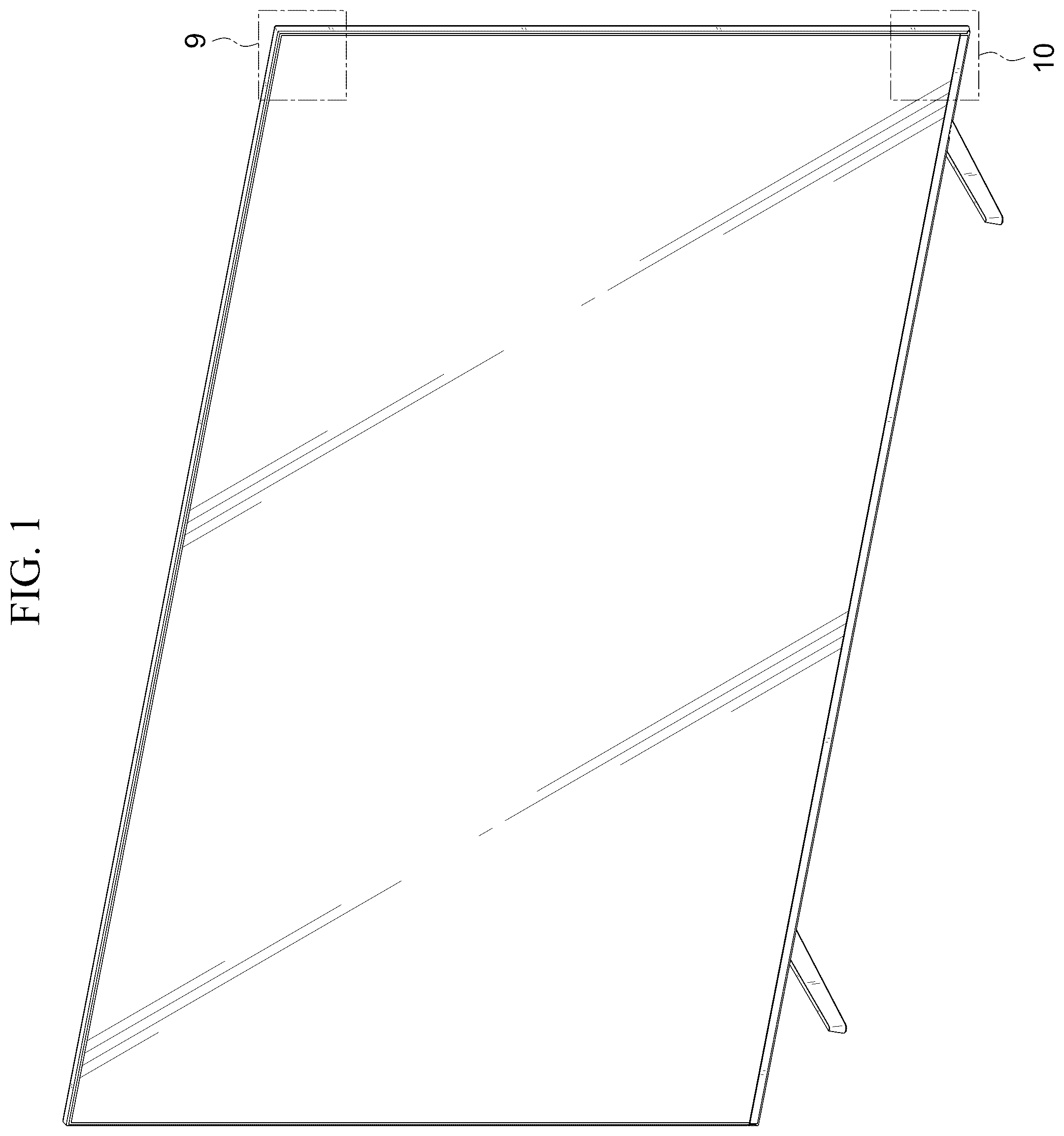 Patent USD1123888 — Television receiver — Figure 1