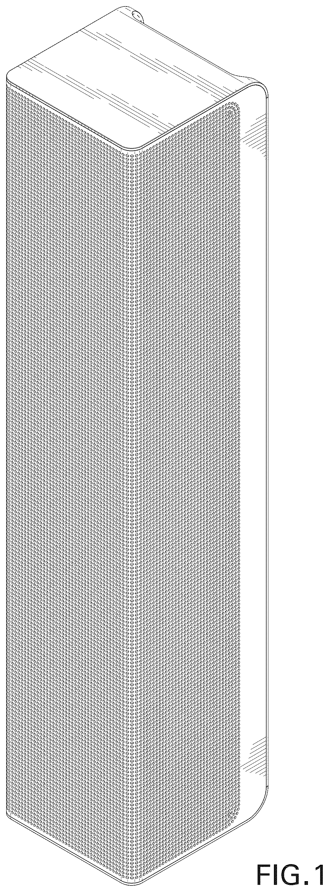 Patent USD1123894 — Wall mounted speaker — Figure 1