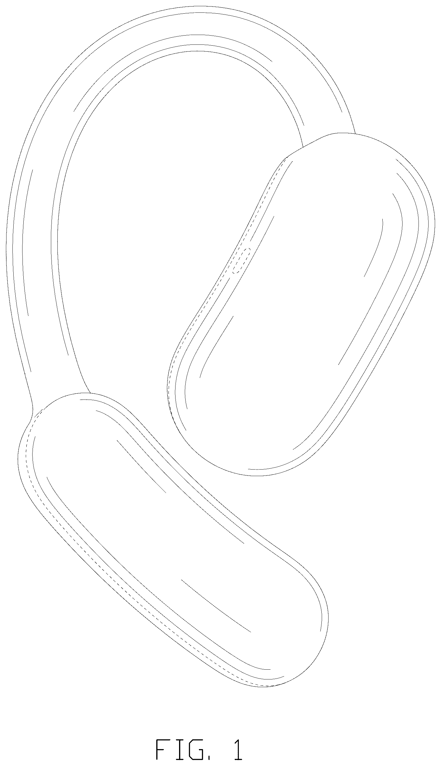 Patent USD1123904 Figure 1 – Earphone