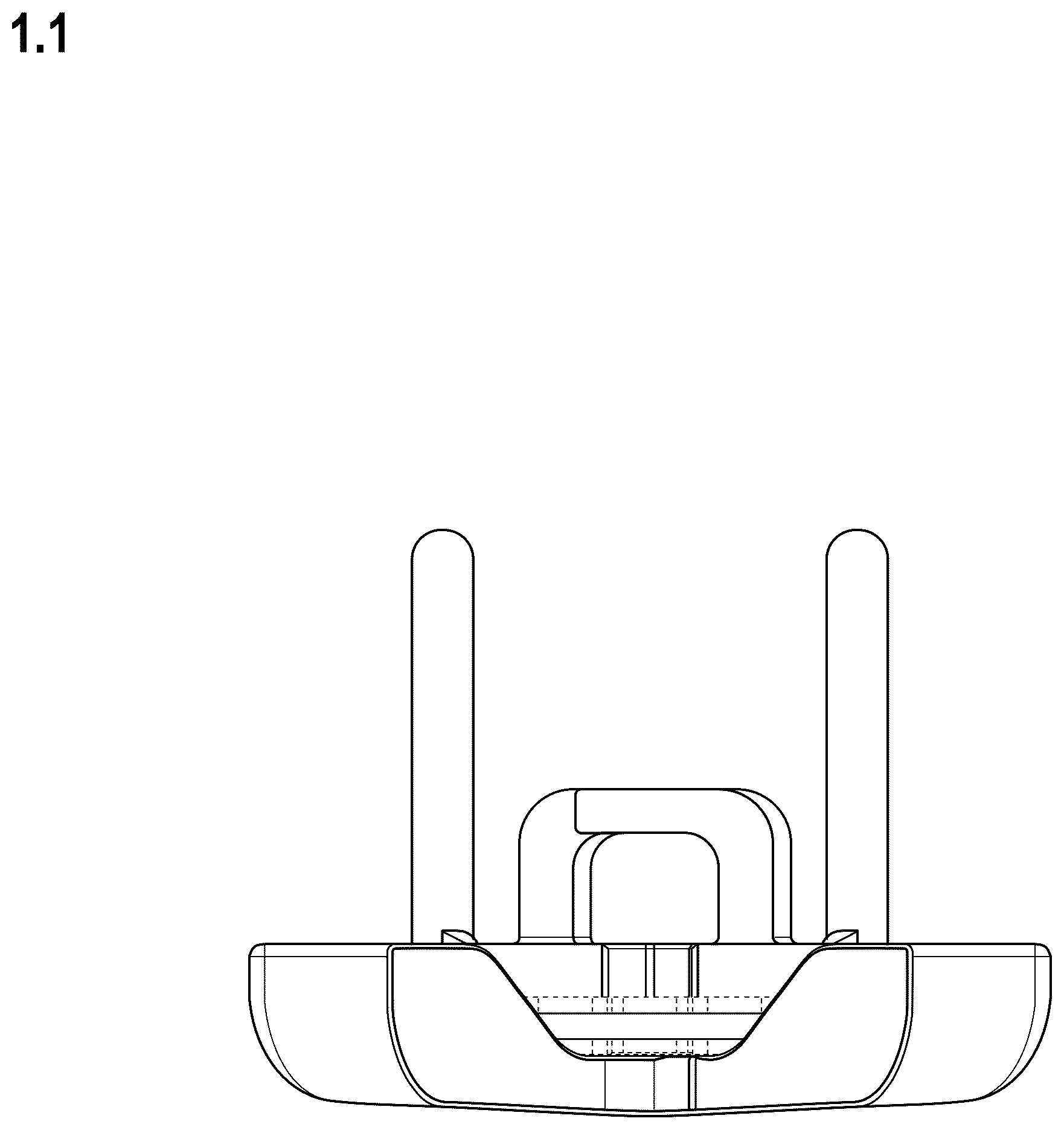 Patent USD1123906 — Wind hood holder for microphones — Figure 1