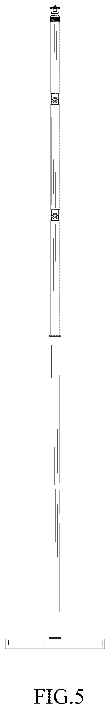 Patent USD1123908 Figure 5 – Microphone stand
