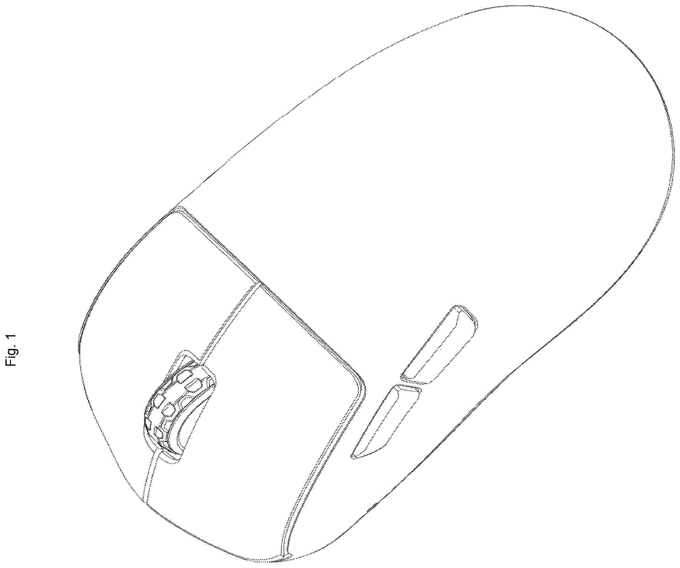 Patent USD1123934 Figure 1 – Computer mouse
