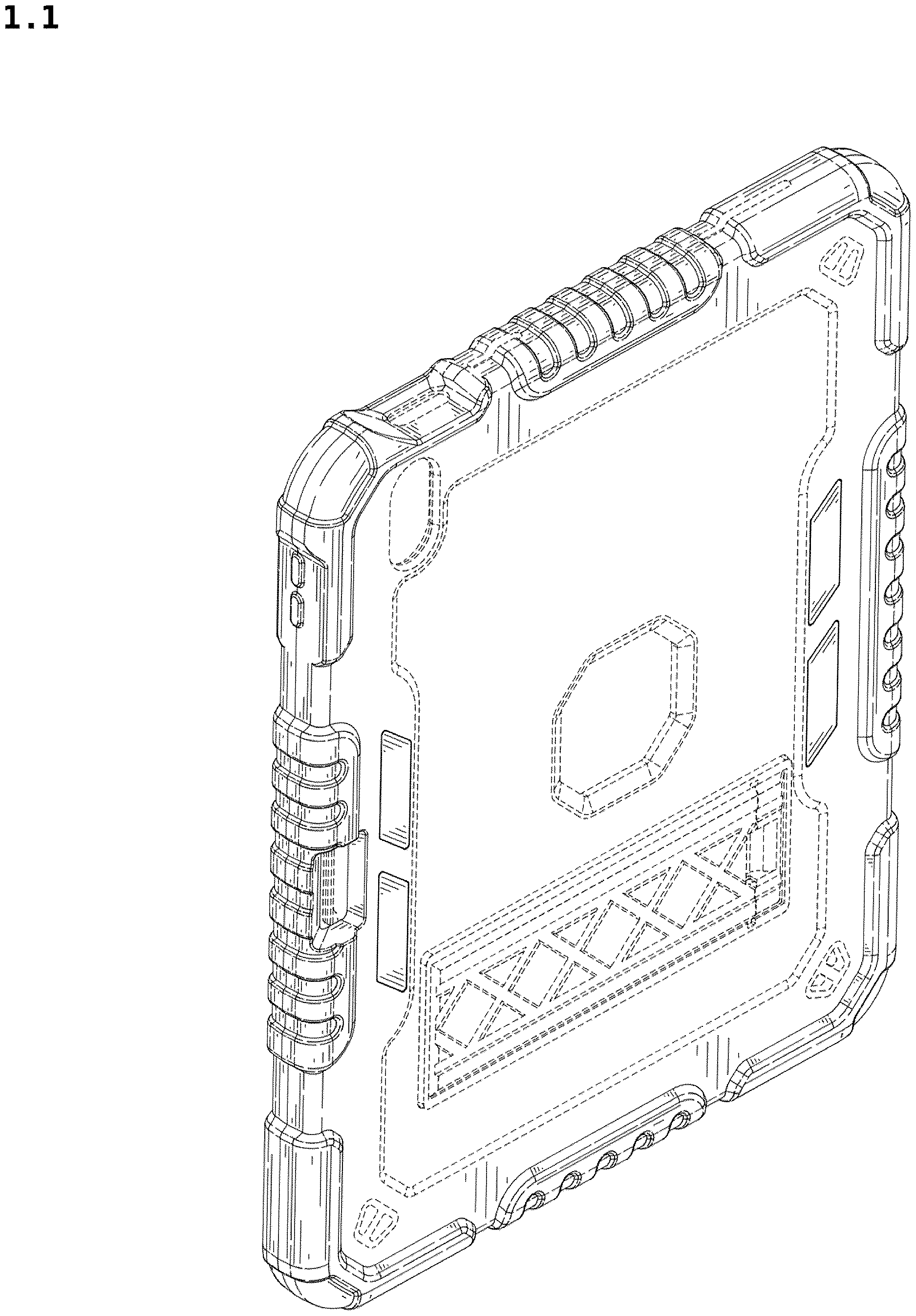 Patent USD1123942 — Tablet case — Figure 1
