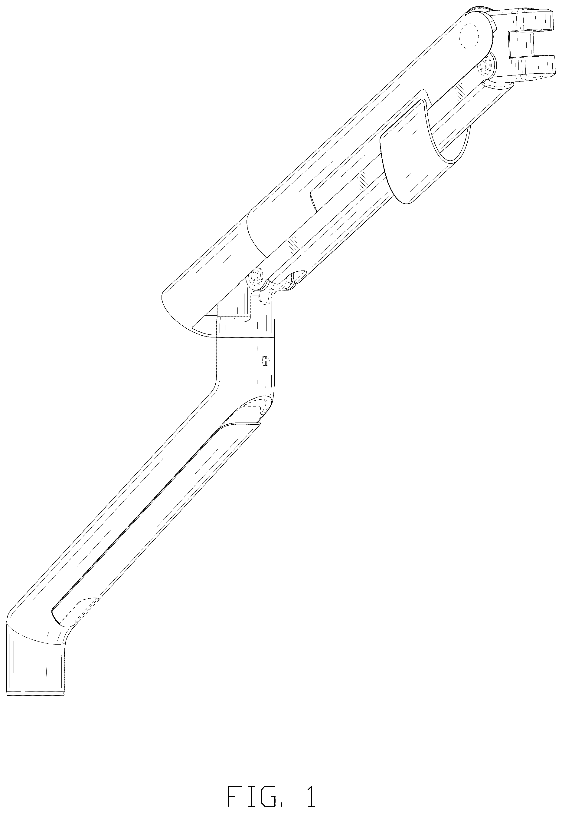 Patent USD1123947 Figure 1 – Monitor arm
