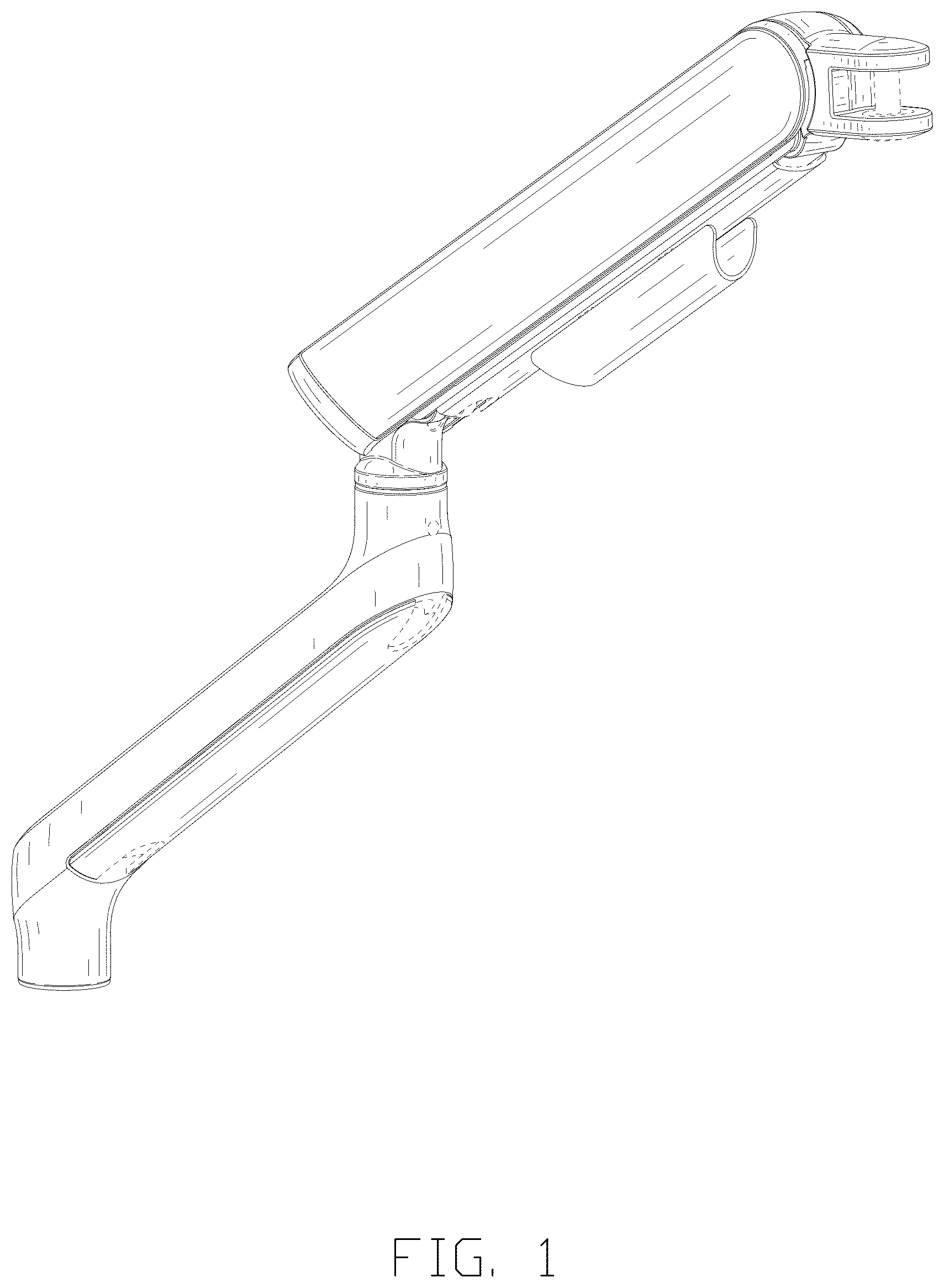 Patent USD1123948 Figure 1 – Monitor arm