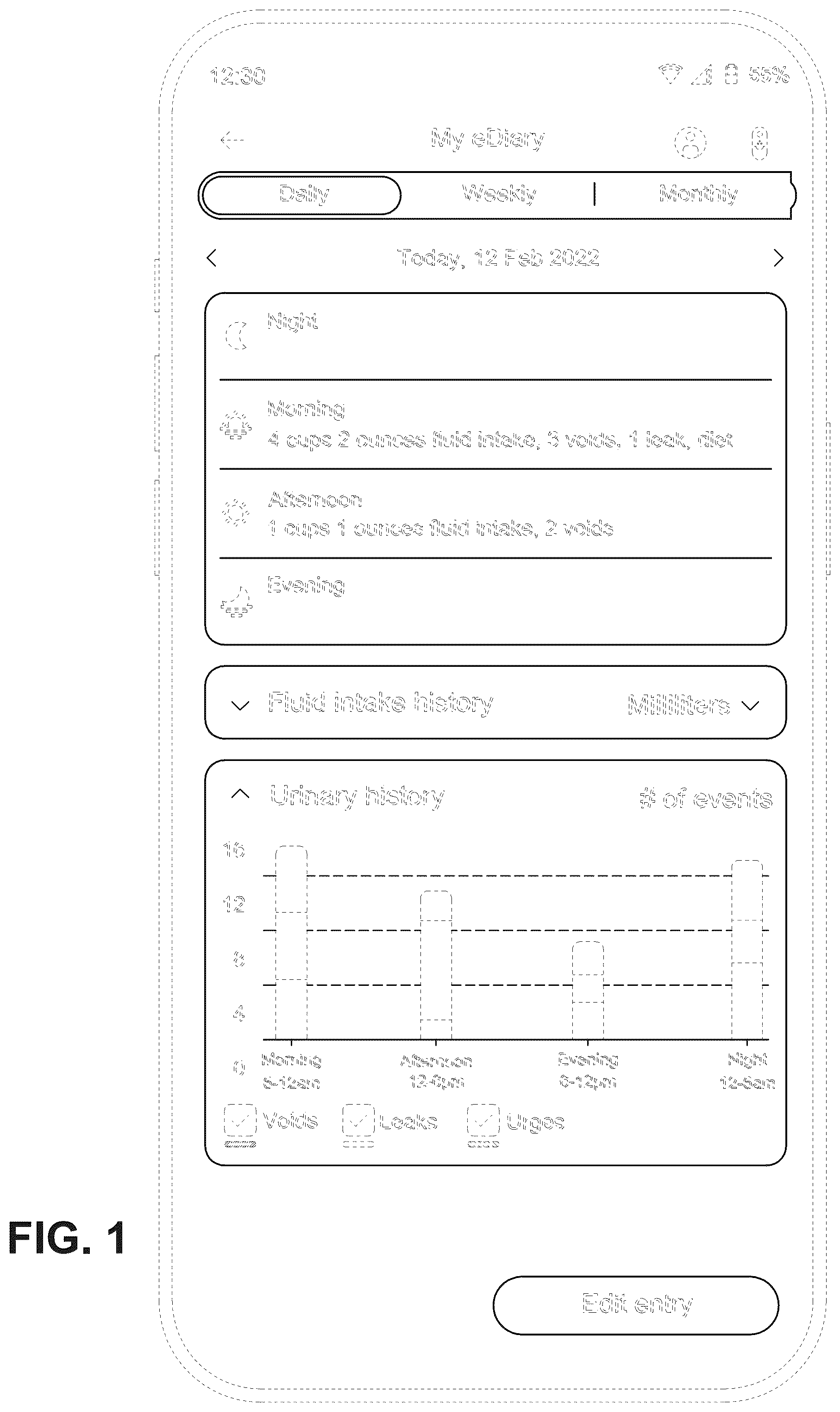 Patent USD1123957 — Display screen or portion thereof with an animated graphical user interface — Figure 1