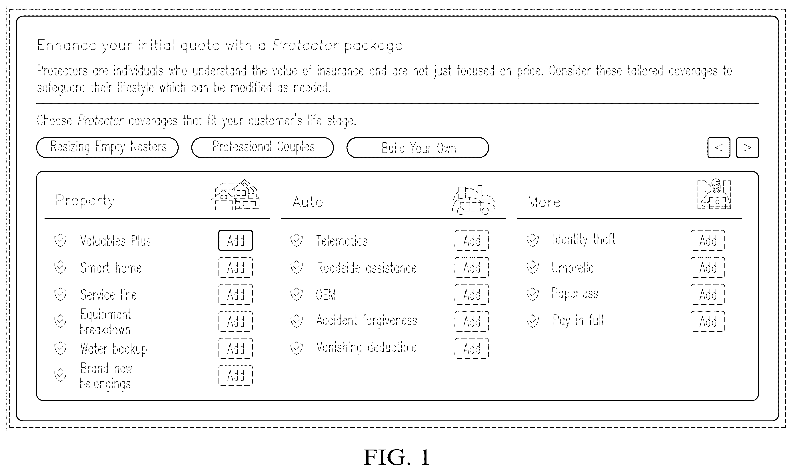 Patent USD1123988 Figure 1 – Display screen or portion thereof with animated graphical user interface