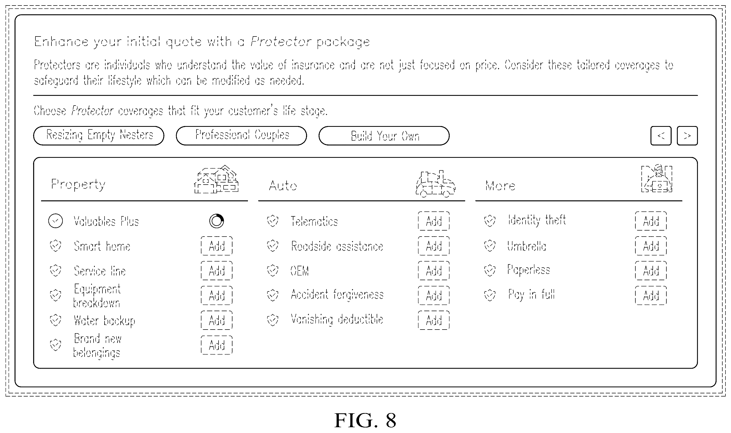 Patent USD1123988 Figure 8 – Display screen or portion thereof with animated graphical user interface