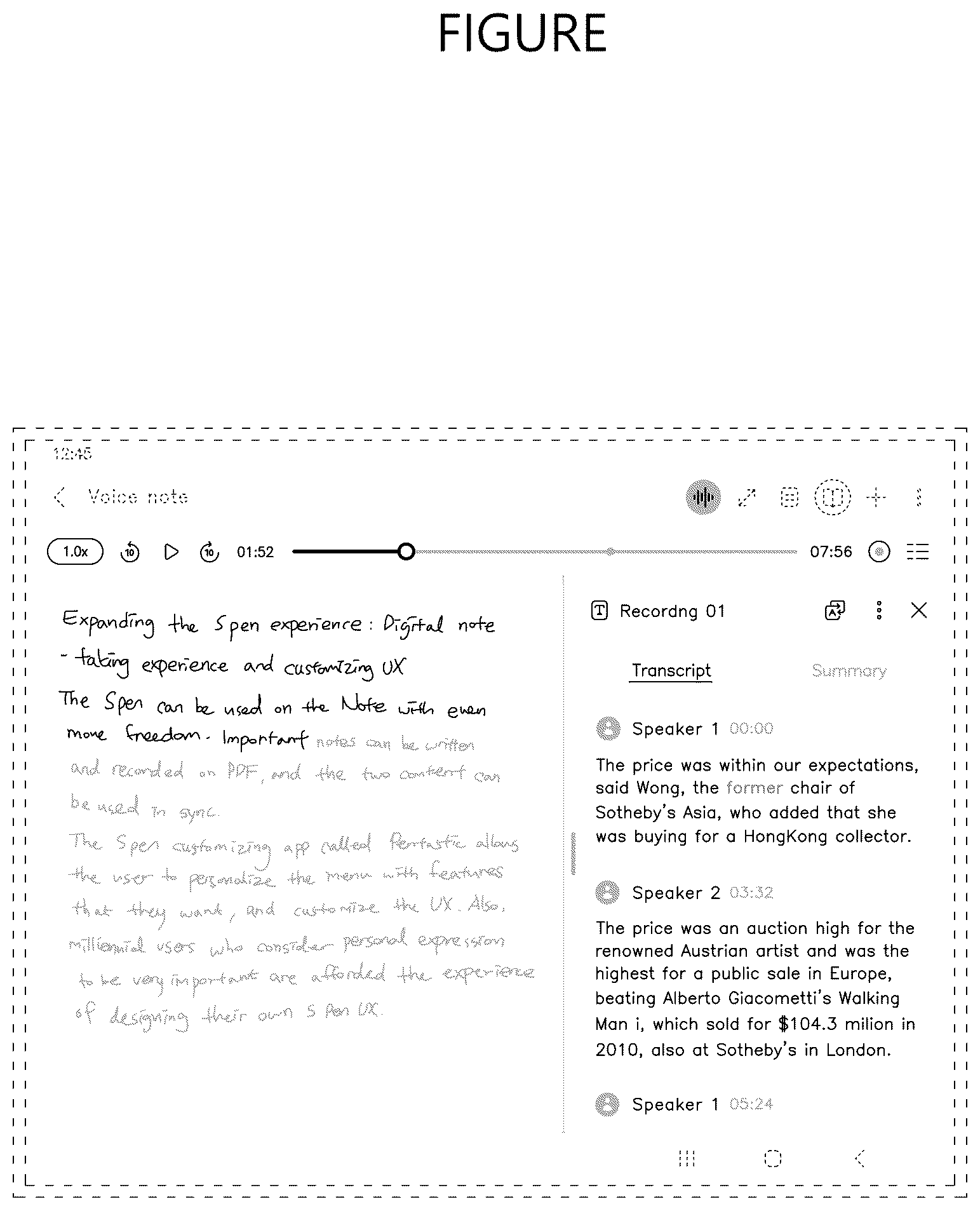 Patent USD1124012 — Display screen or portion thereof with graphical user interface — Figure 1