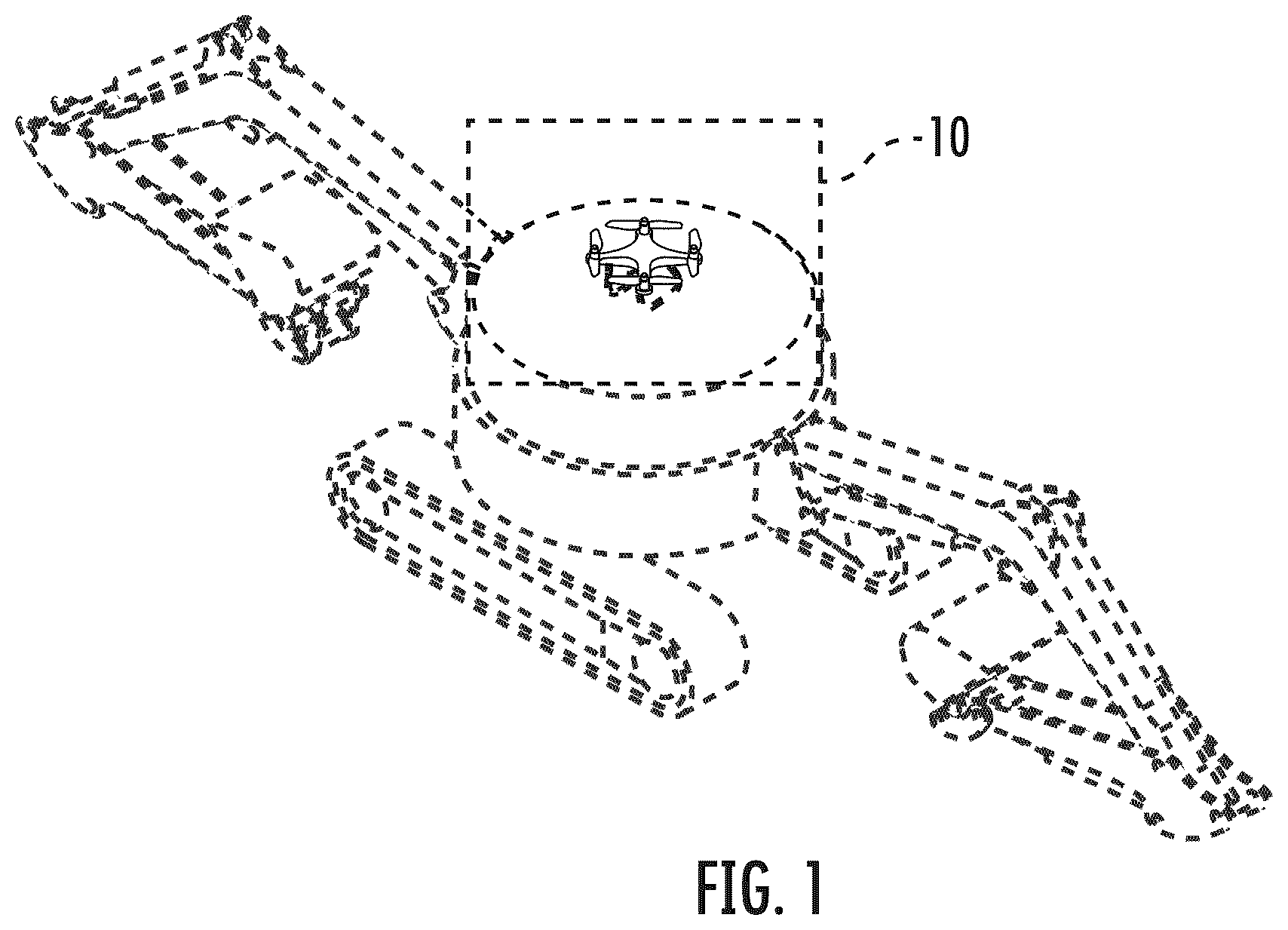 Patent USD1124047 — Aerial vehicle — Figure 1