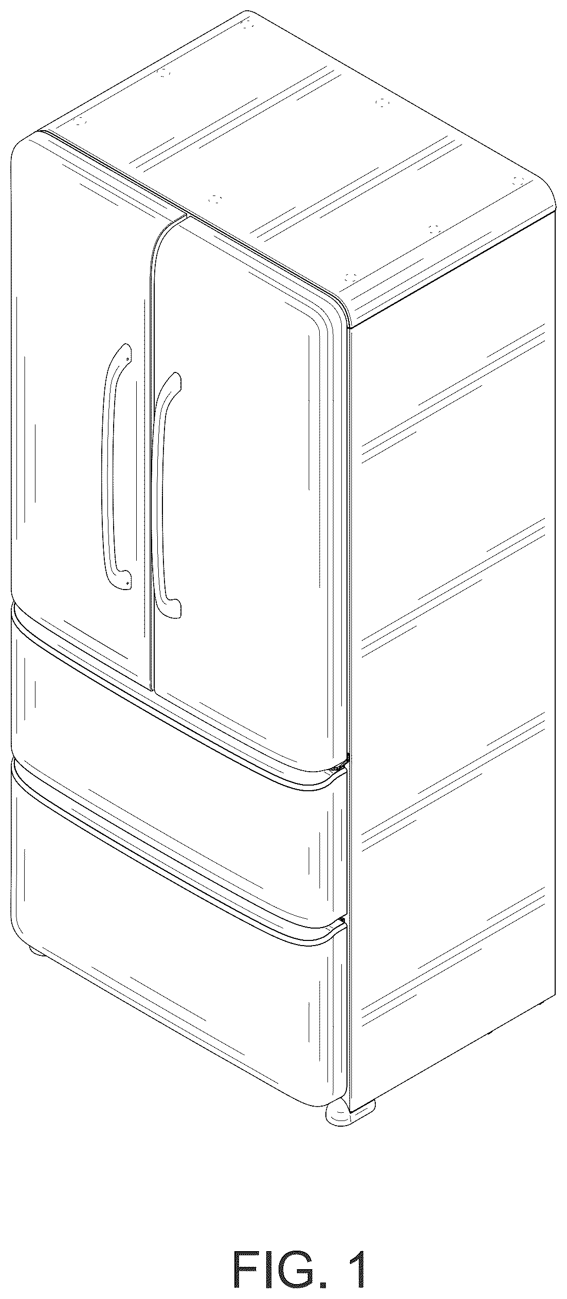 Patent USD1124052 — Refrigerator — Figure 1