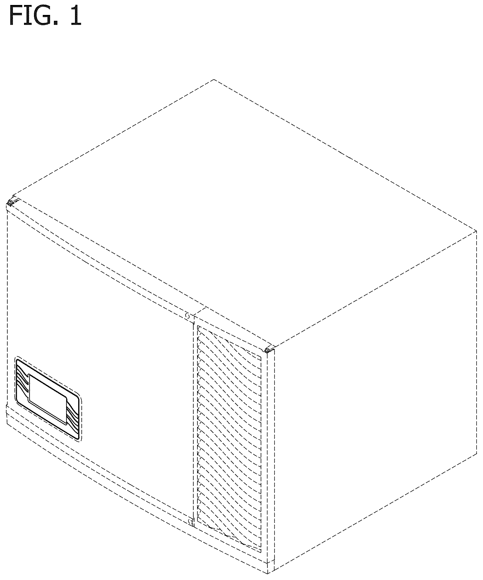 Patent USD1124054 — Display panel — Figure 1