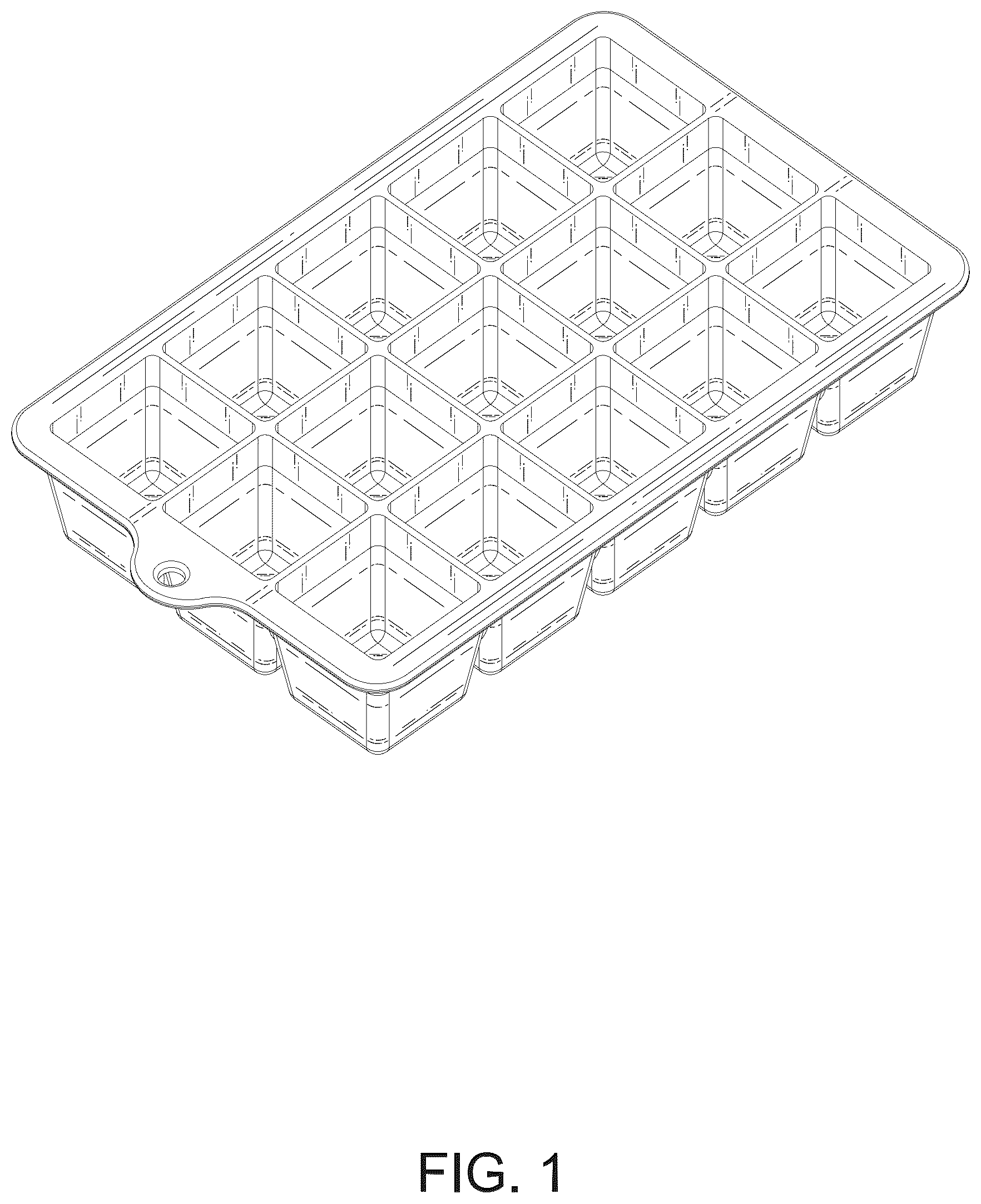 Patent USD1124056 — Ice cube tray — Figure 1