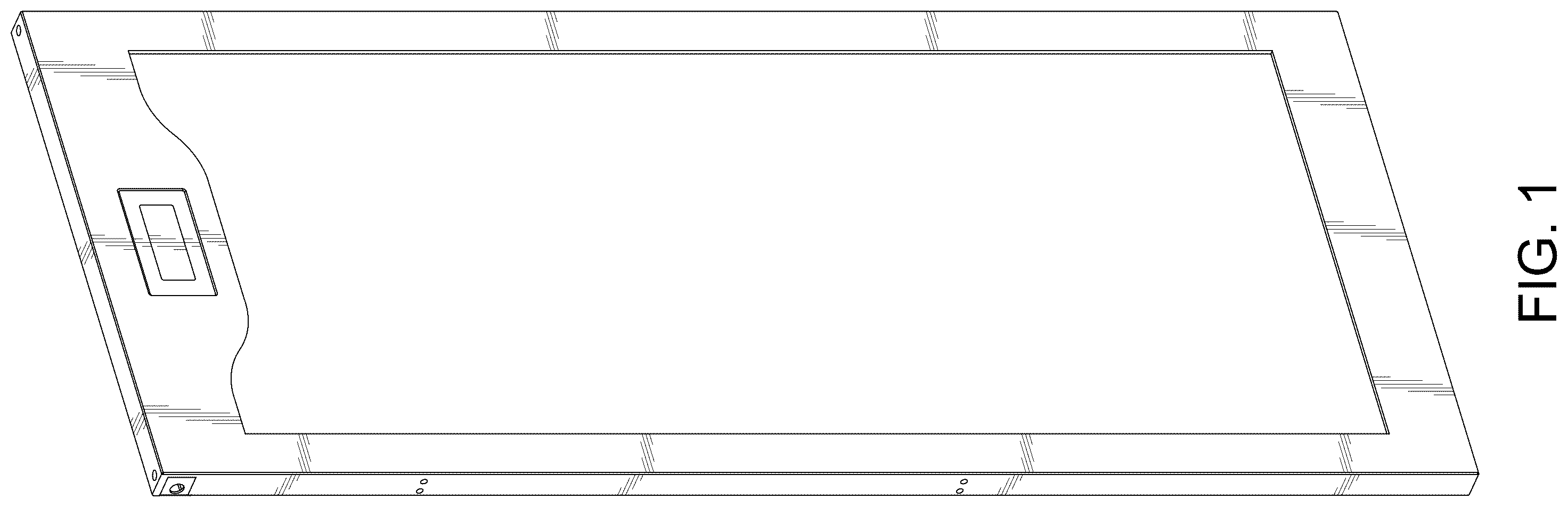 Patent USD1124057 — Door frame for beef refrigeration display cabinet — Figure 1